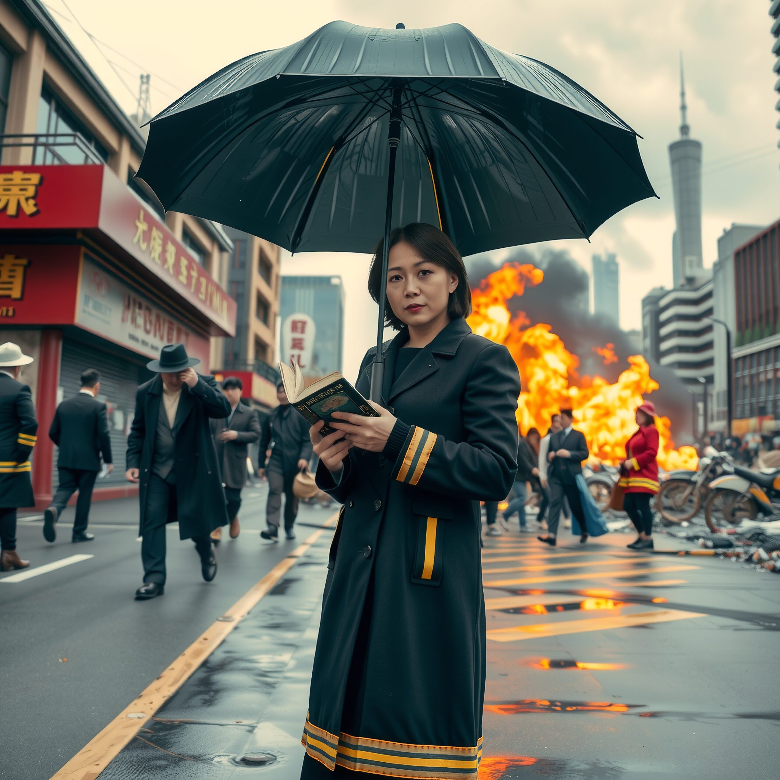 Calm Amidst Urban Chaos