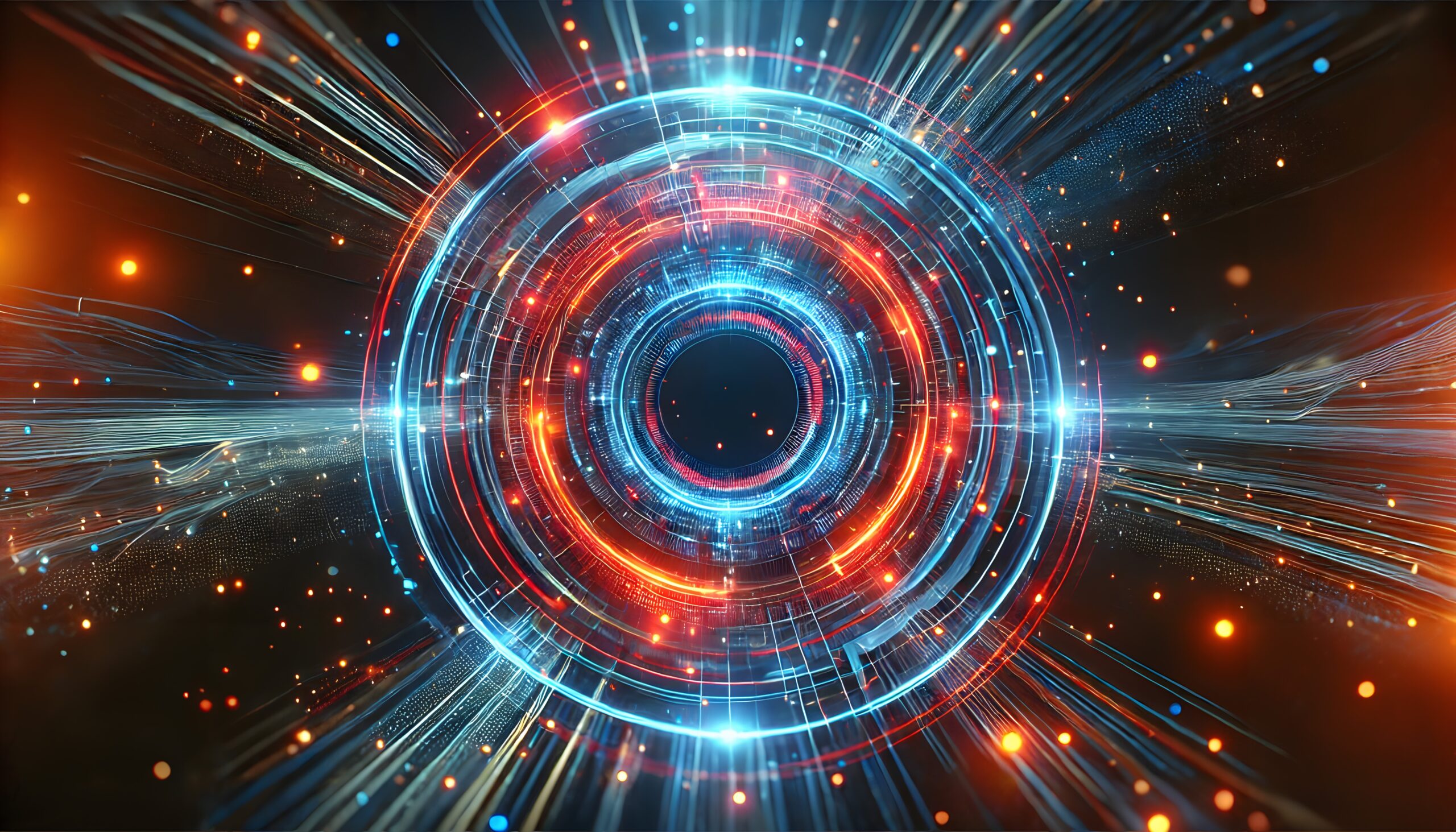 Futuristic Digital Vortex Portal