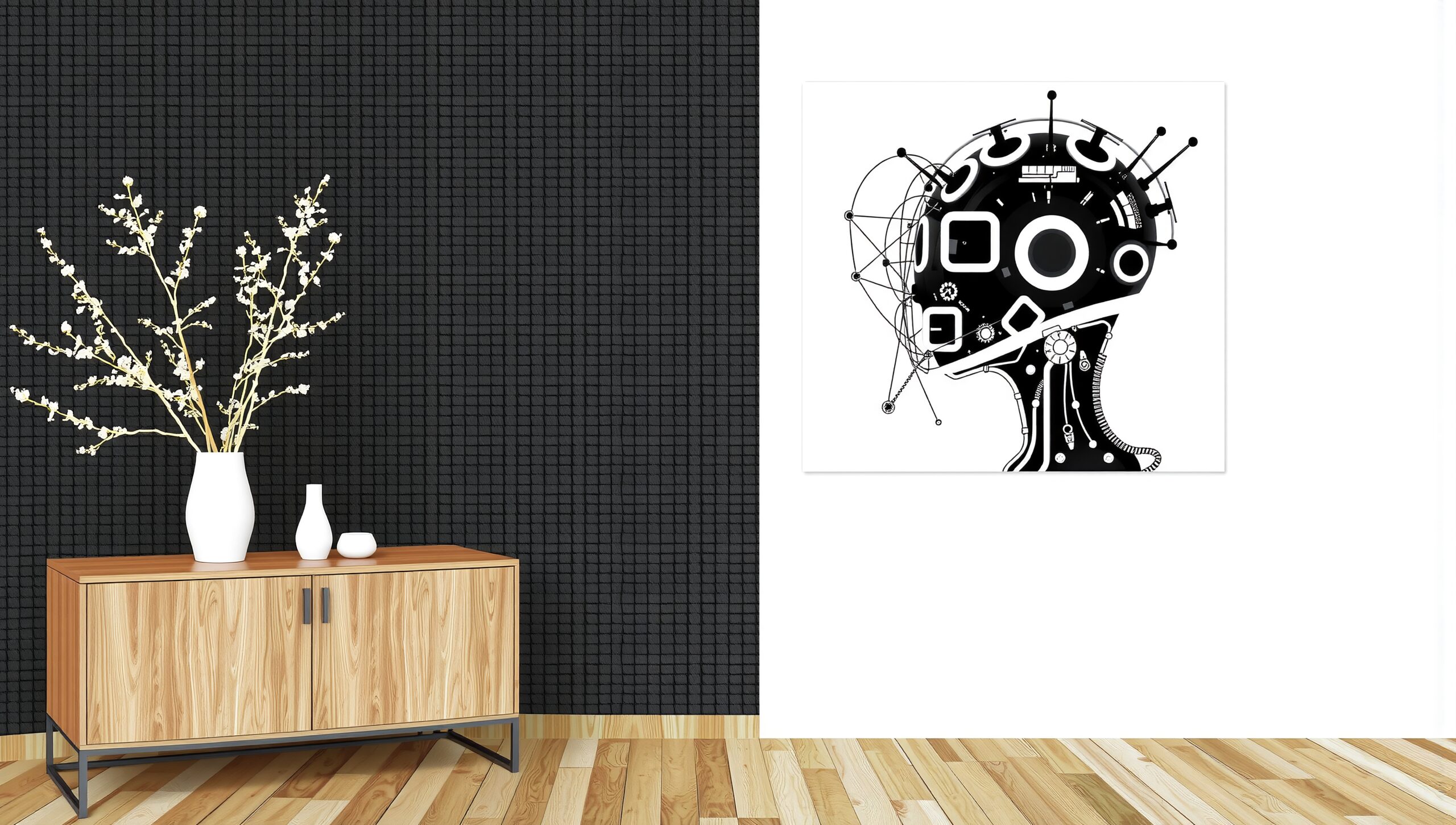 Modern Minimalist Art Display Room