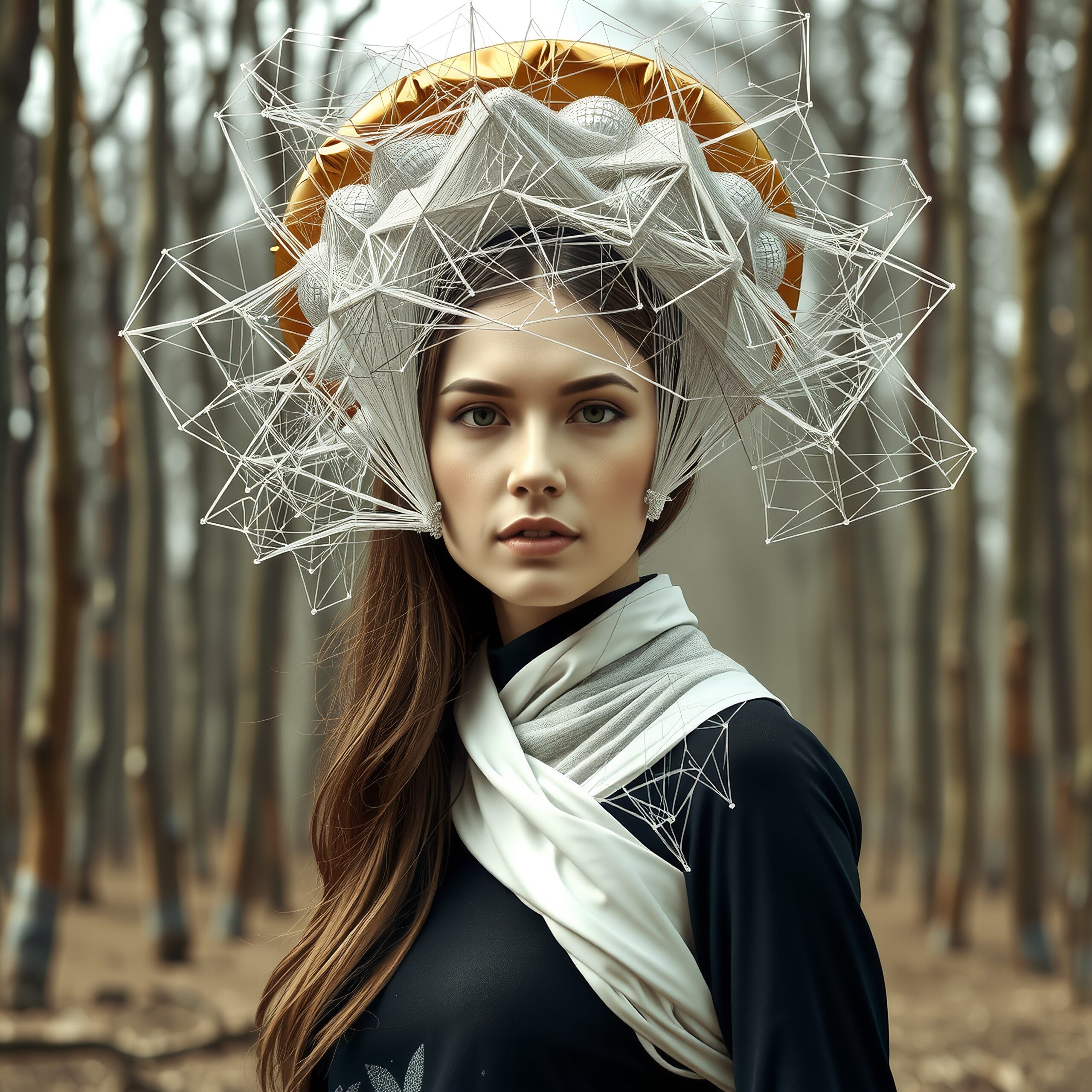 Futuristic Fashion in the Forest