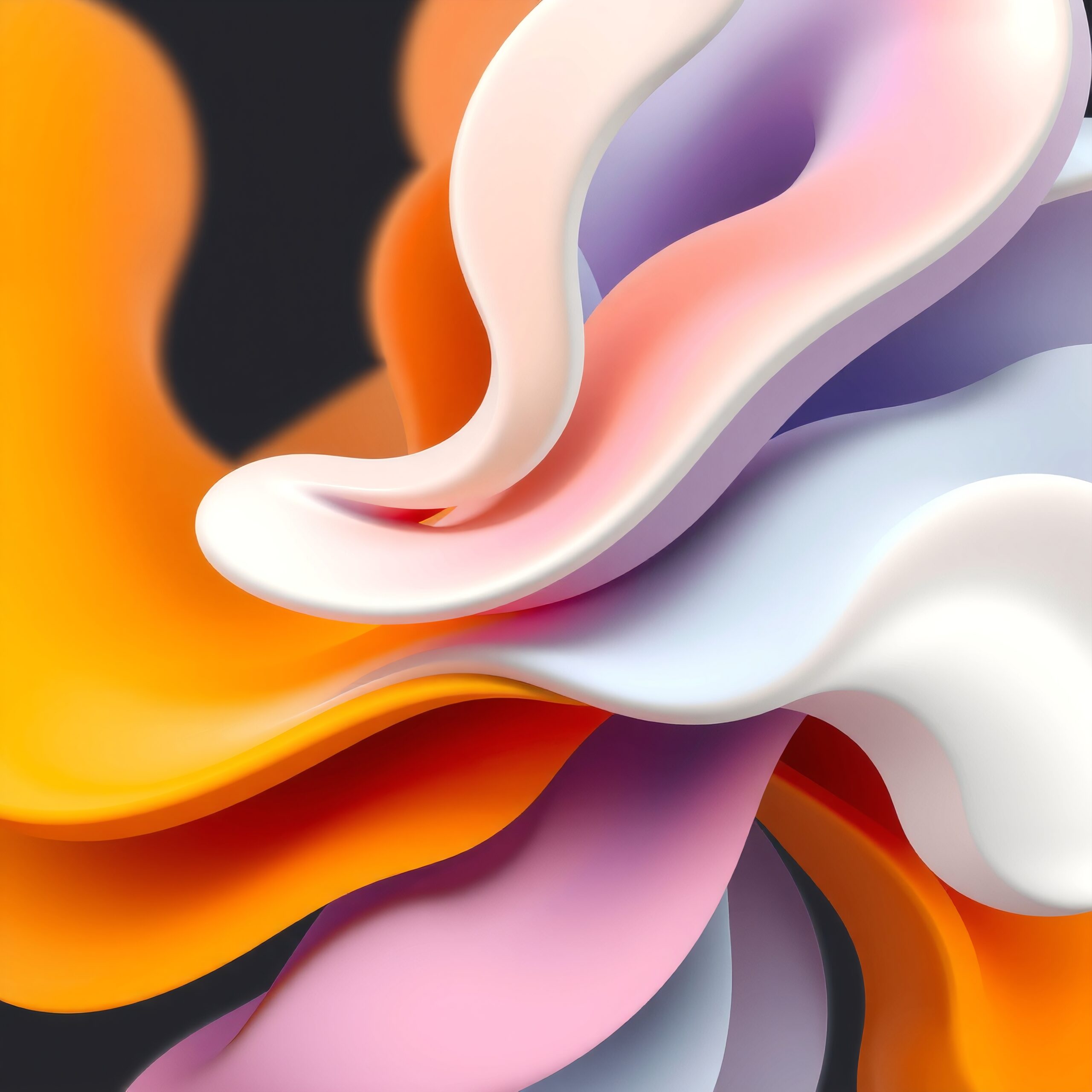 Colorful Abstract Flowing Shapes