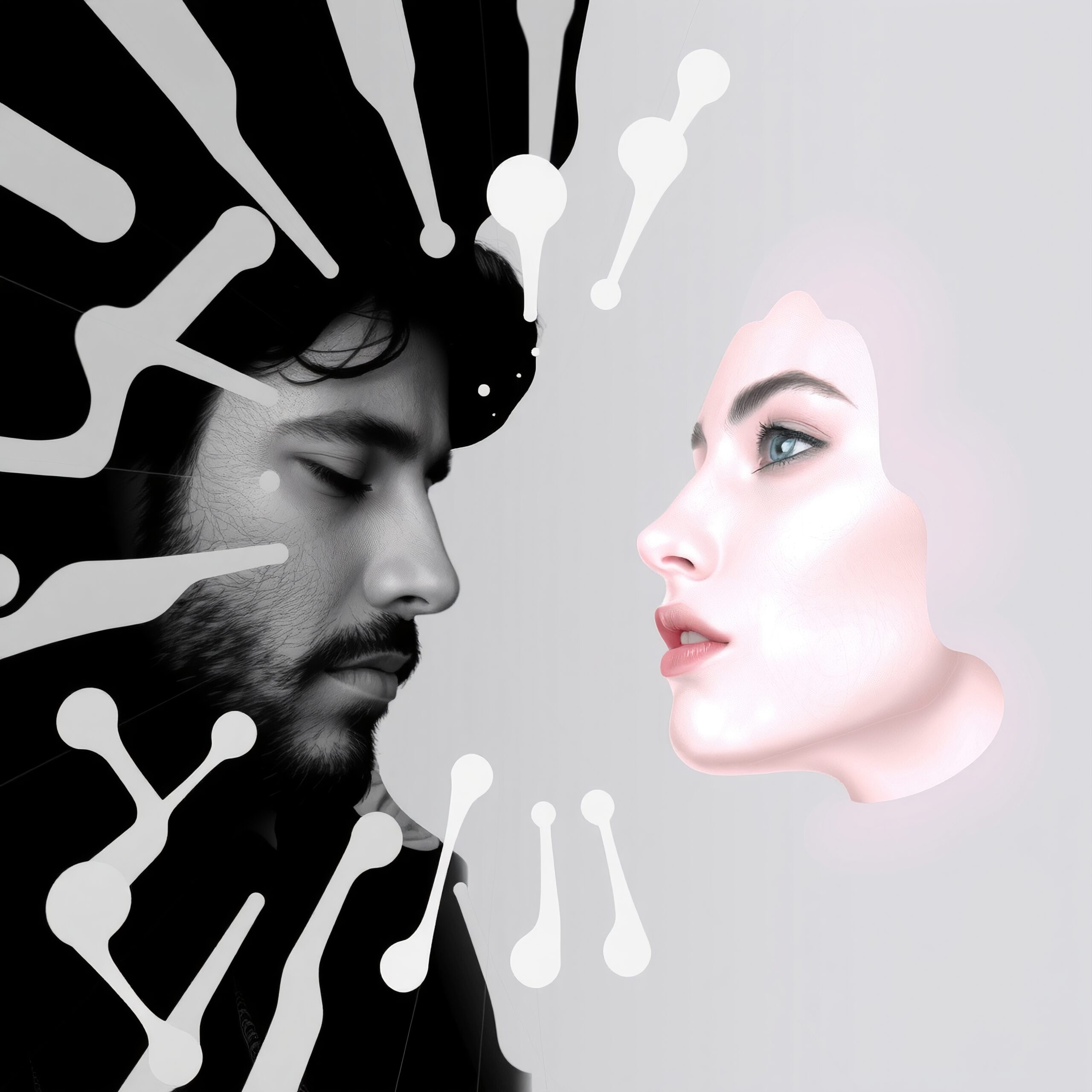 Digital Faceoff in Abstract Art