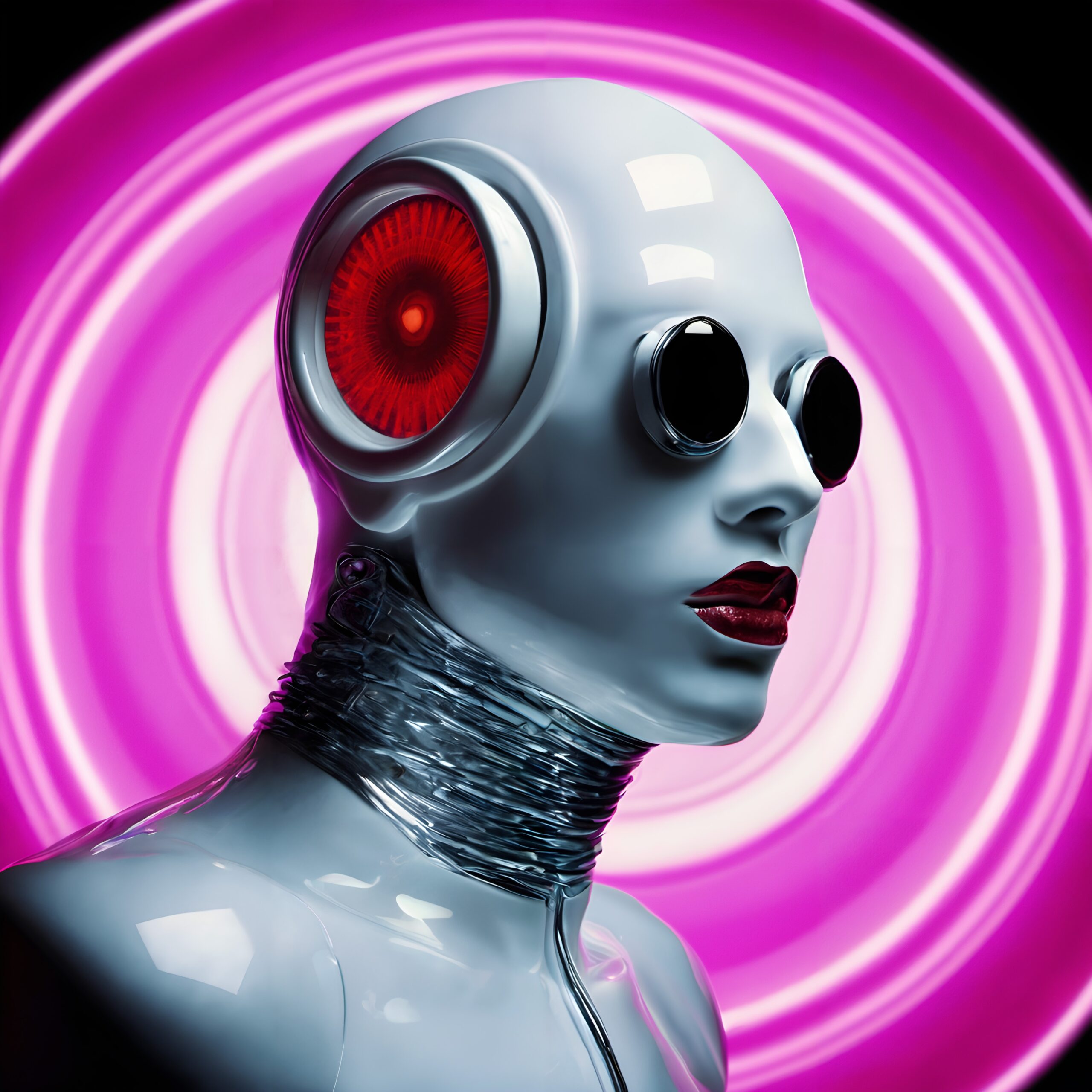 Futuristic Humanoid Robot Artistry