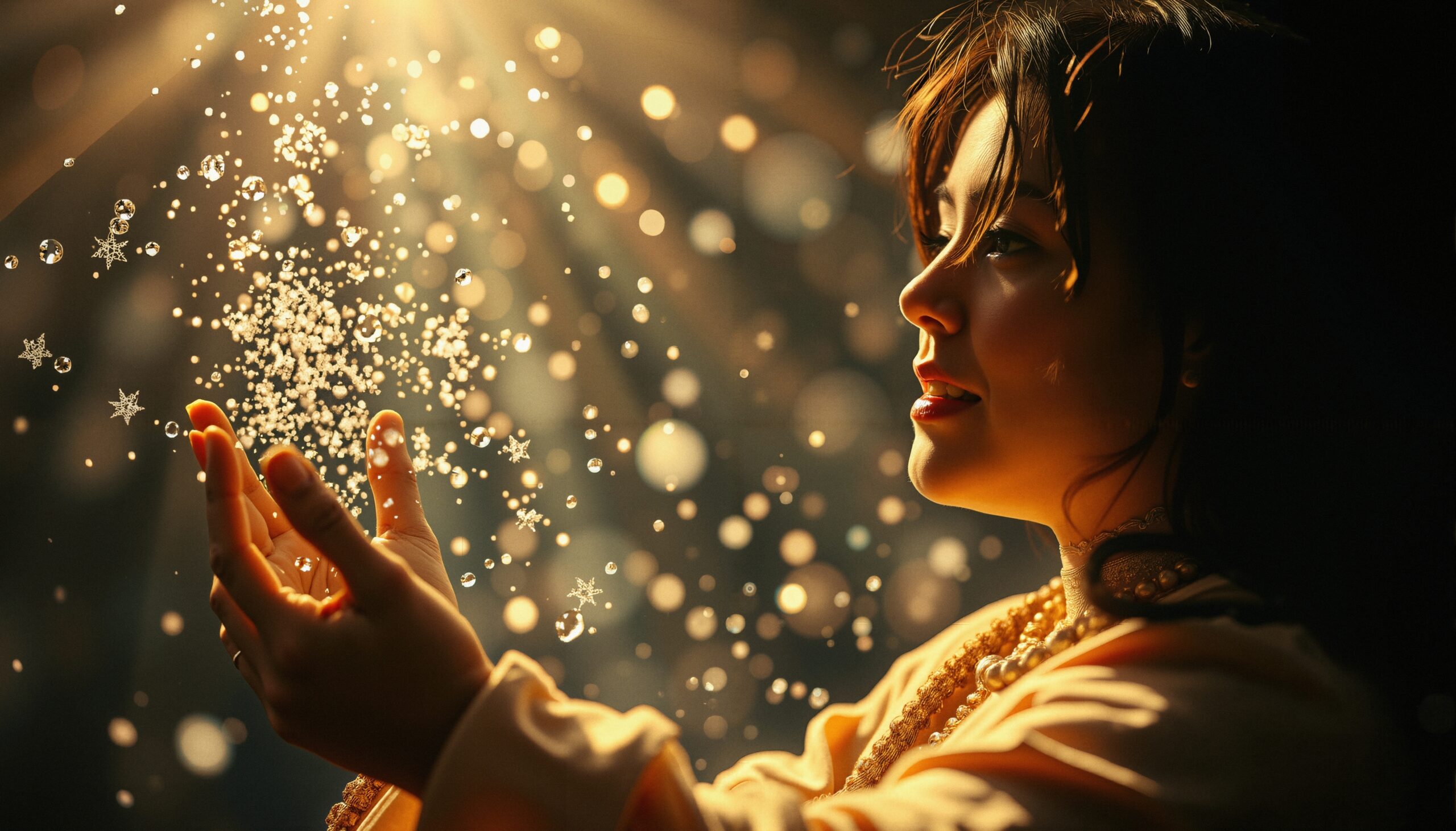 Magical Dust in Golden Light