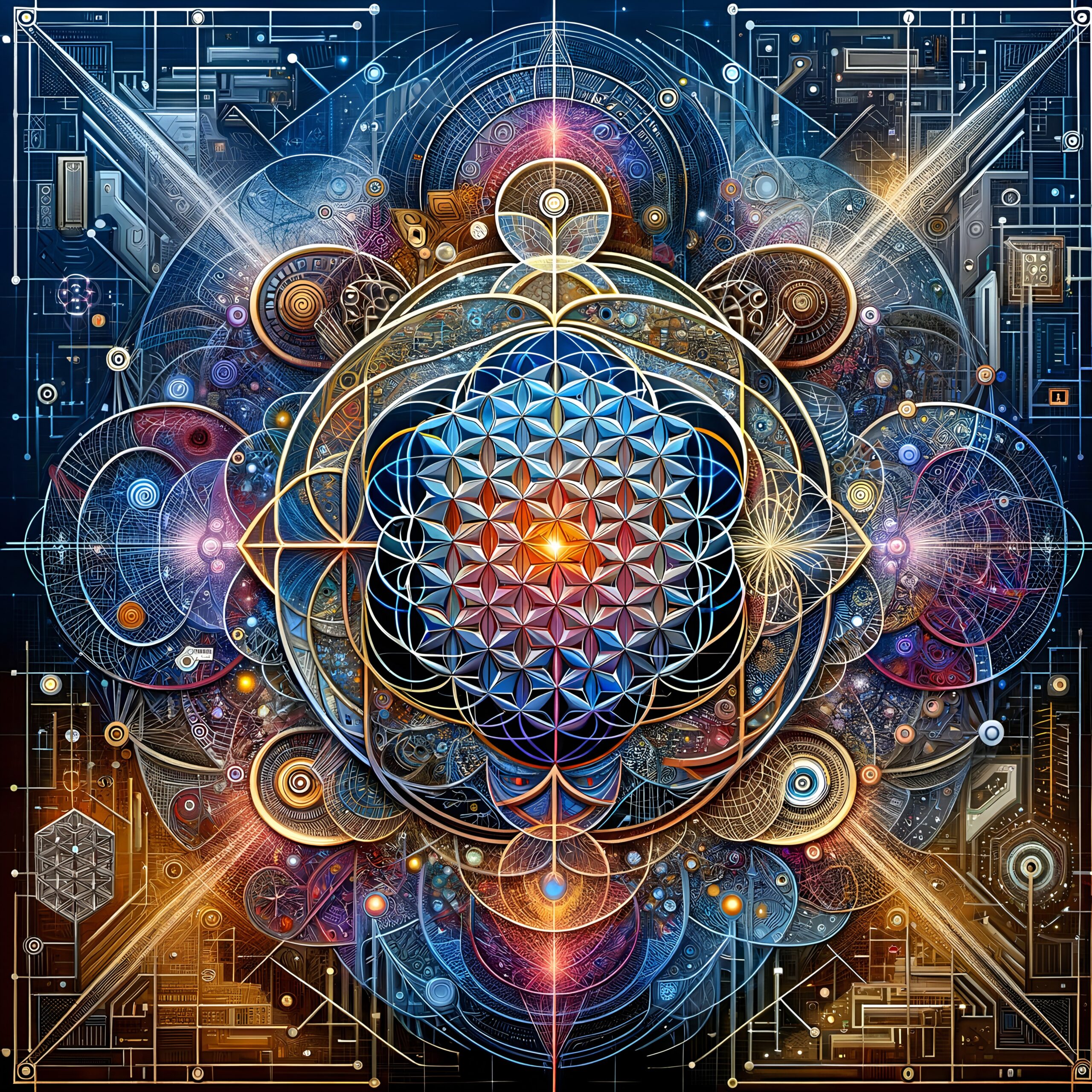 Intricate Geometric Symmetry Artwork