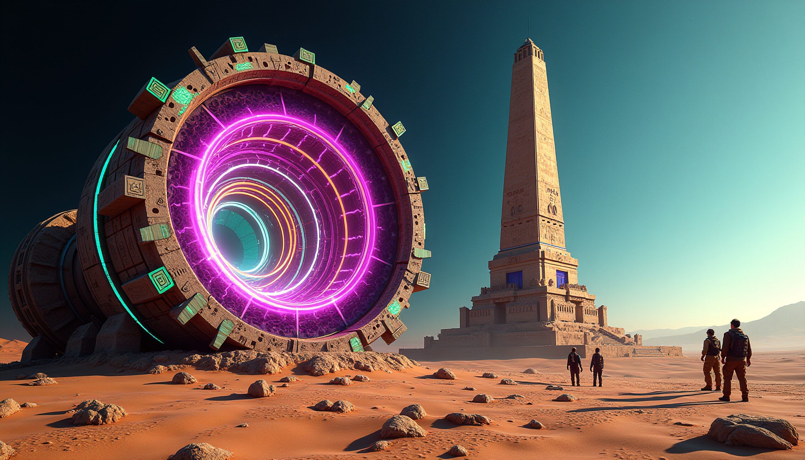 Desert Portal and Ancient Tower