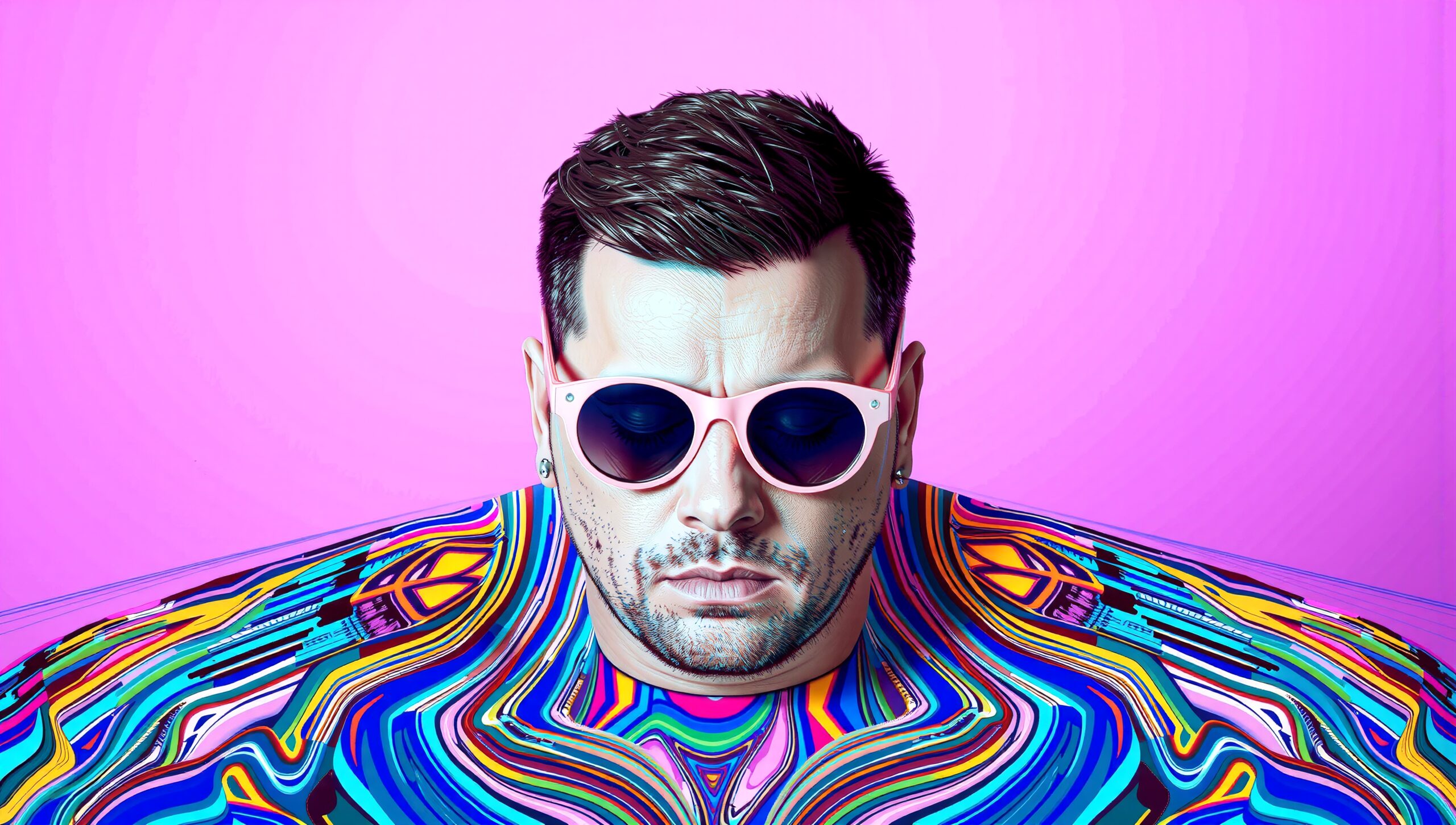 Psychedelic Pop Art Portrait