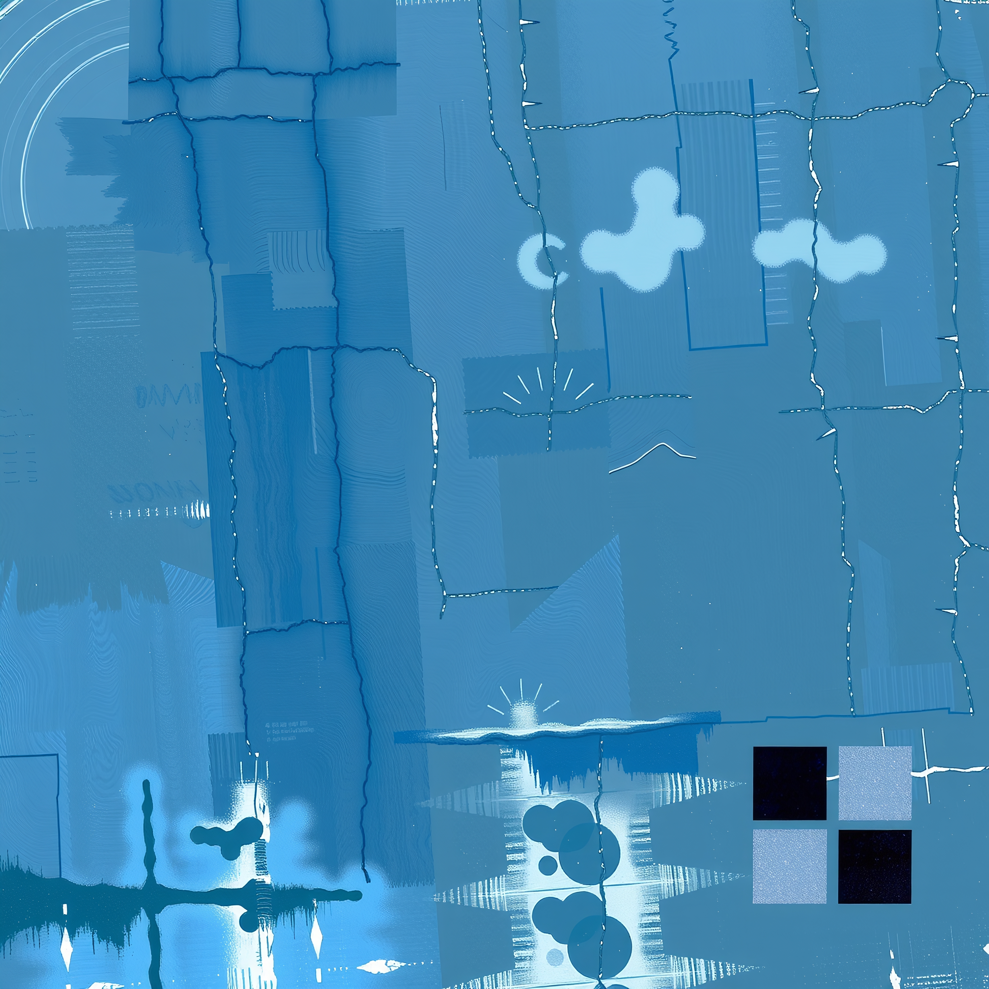 Blue Abstract Geometric Design