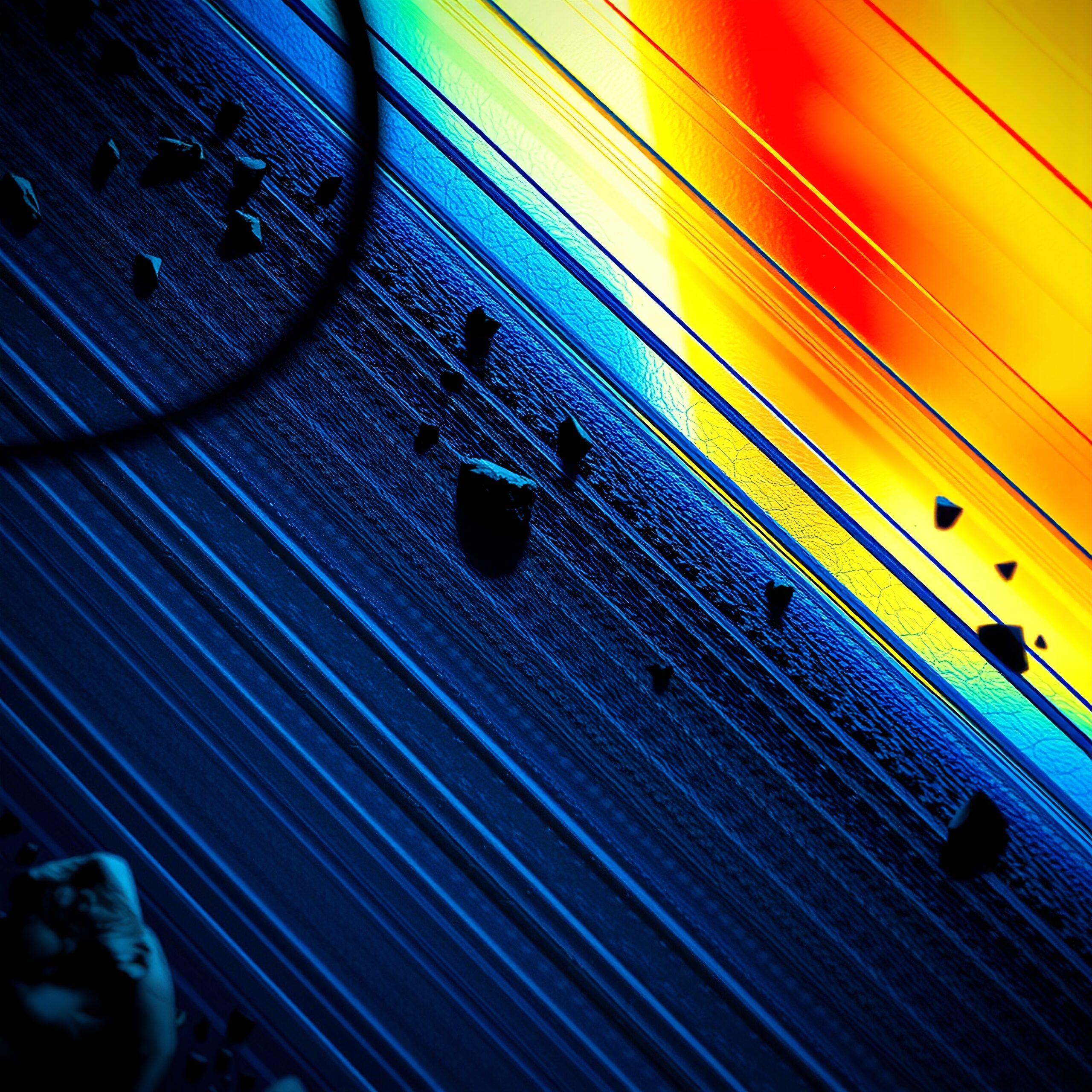 Vivid Cosmic Abstract Art Scene