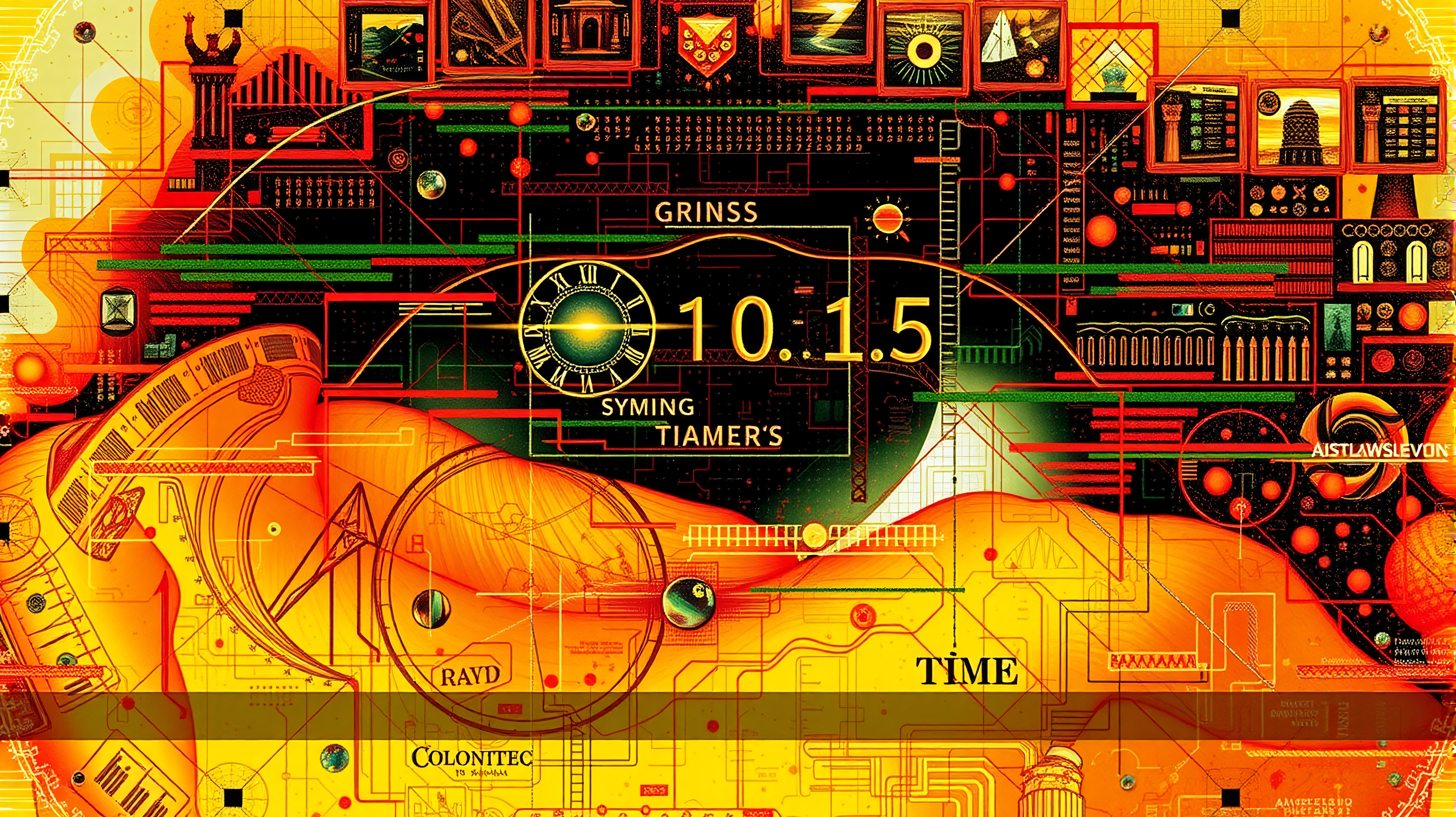 Retro-futuristic Time Control Panel