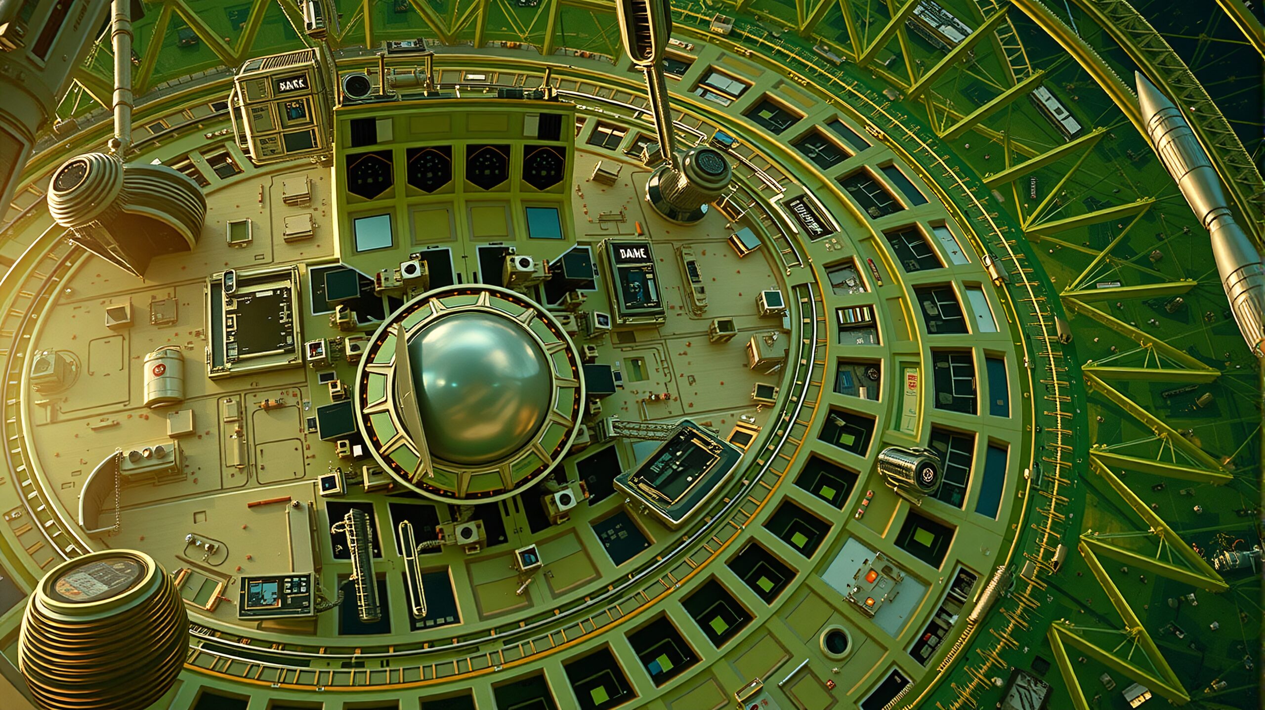 Futuristic Spaceship Interior Technology