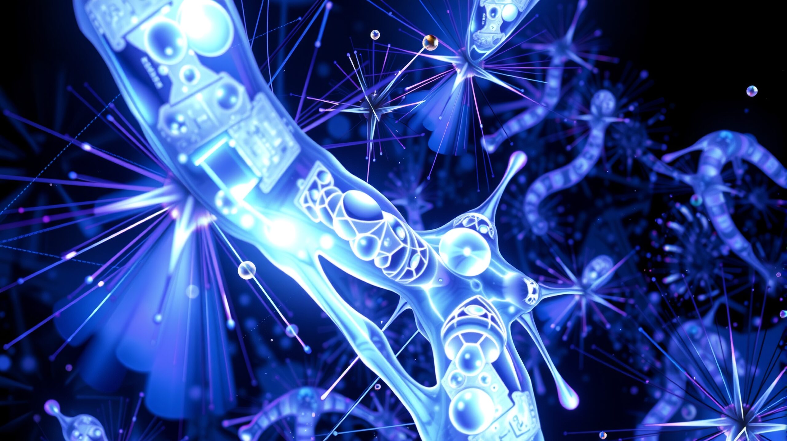 Microscopic Nano-Structures in Blue