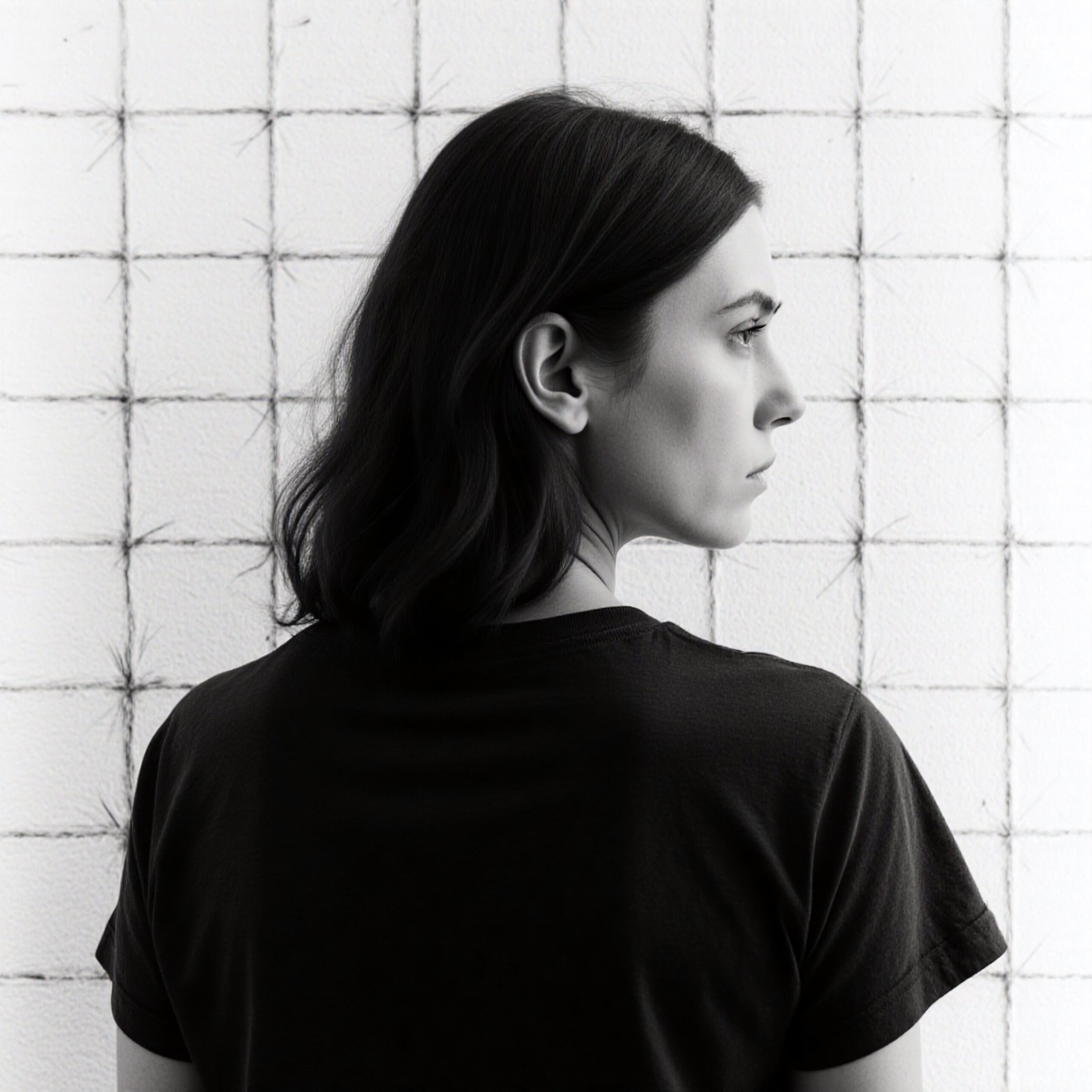 Contemplative Side Profile Portrait