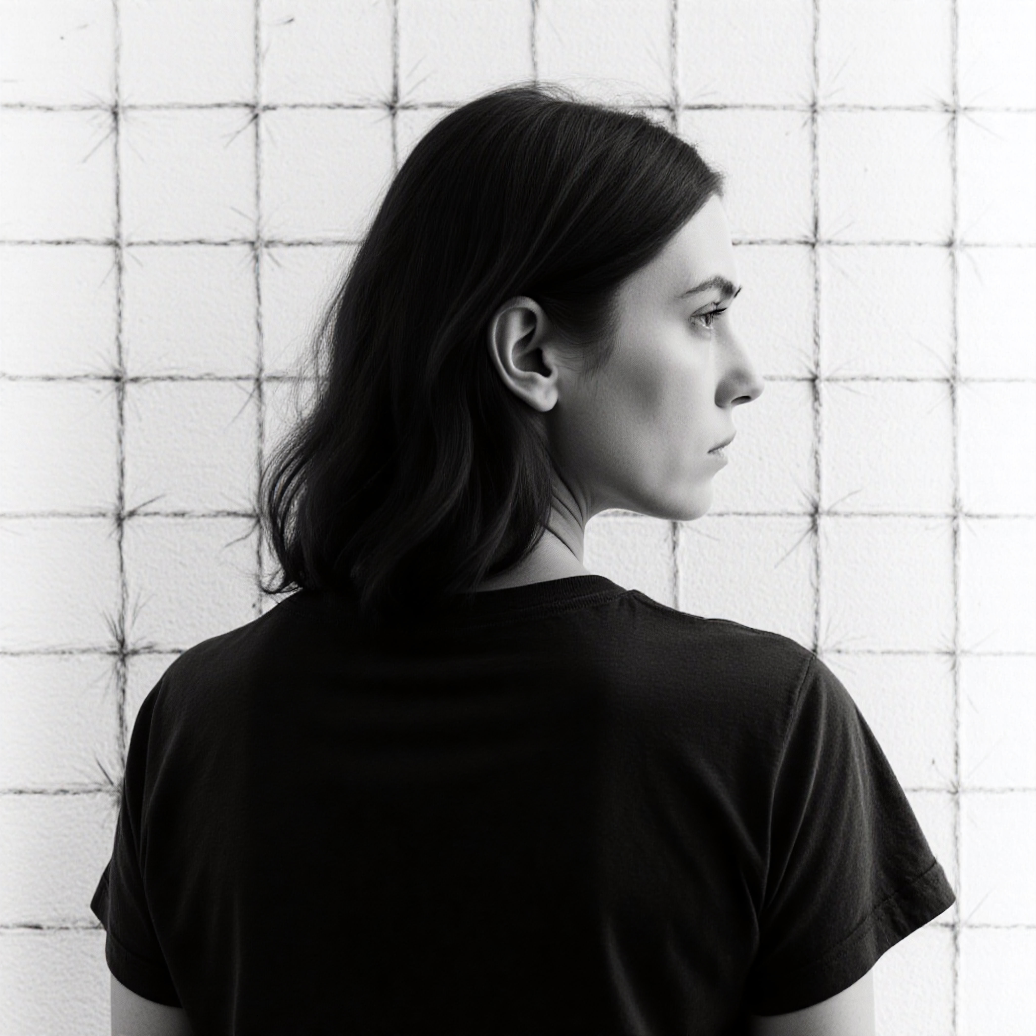 Contemplative Side Profile Portrait