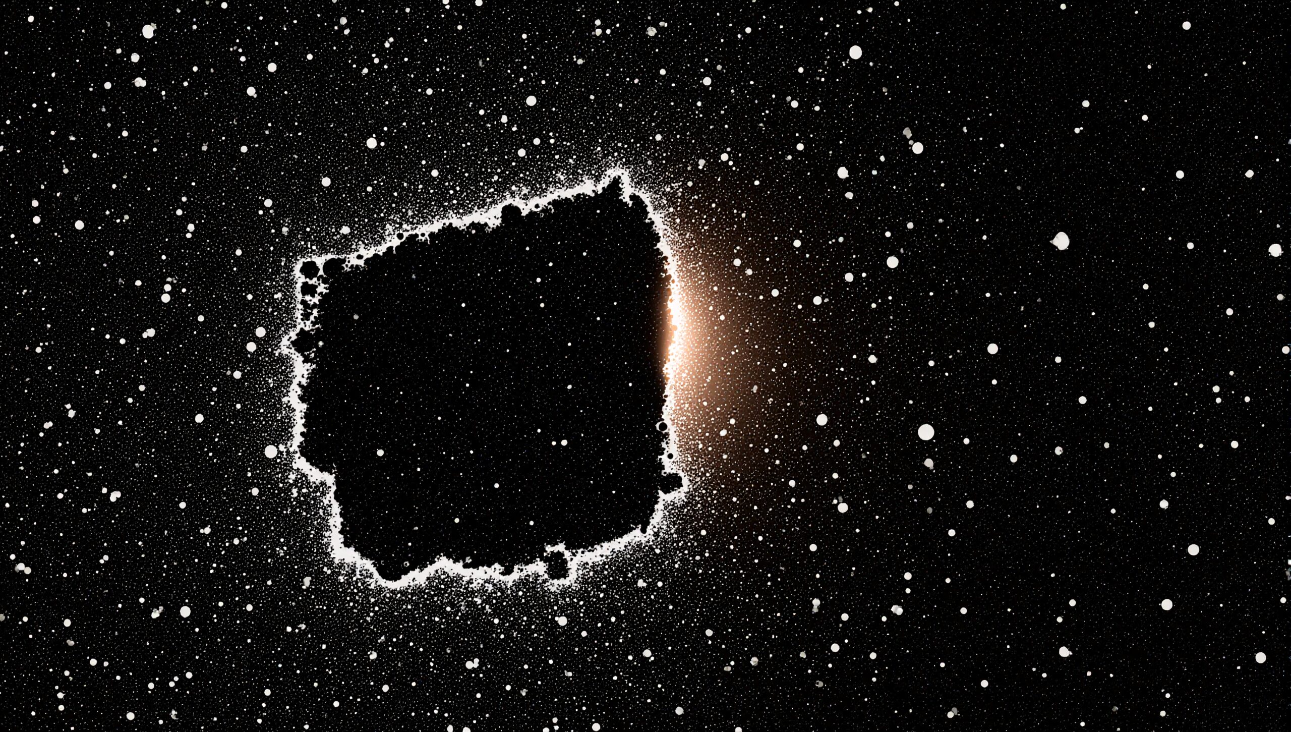 Celestial Mystery Black Hole Scene