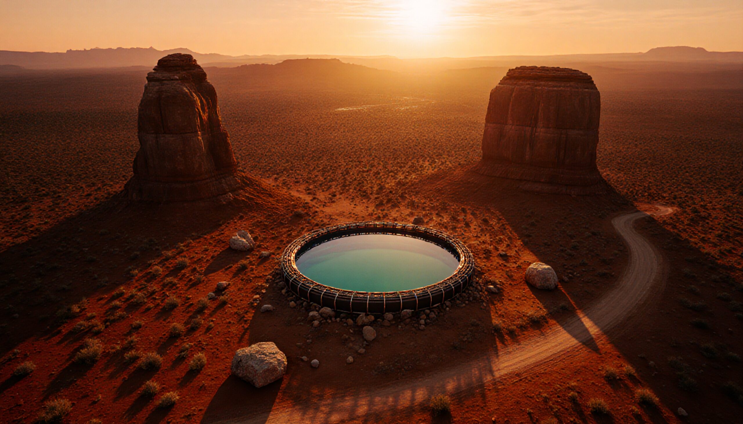 Desert and Rock Formation Serenity