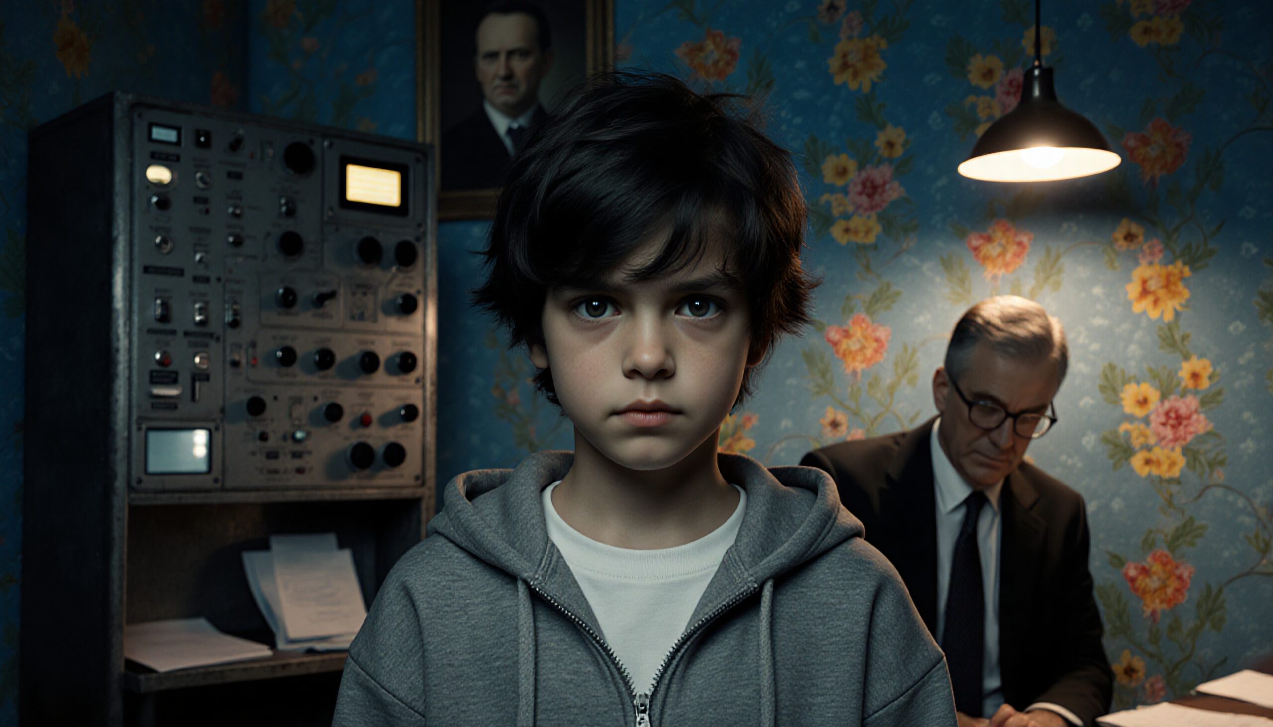 Vintage Room with Serious Boy