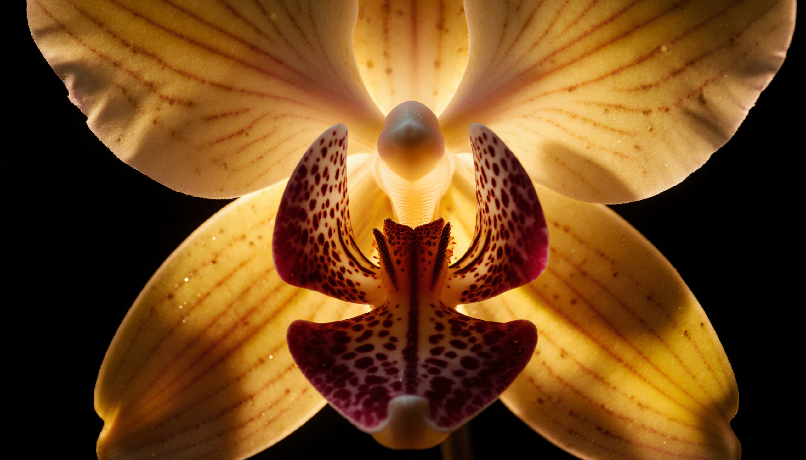 Orchid Intricacies Patterned Petal Beauty