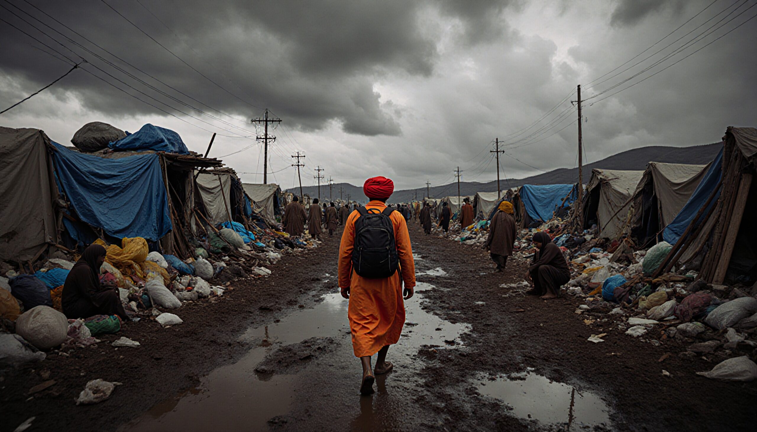 Walking Through a Refugee Camp