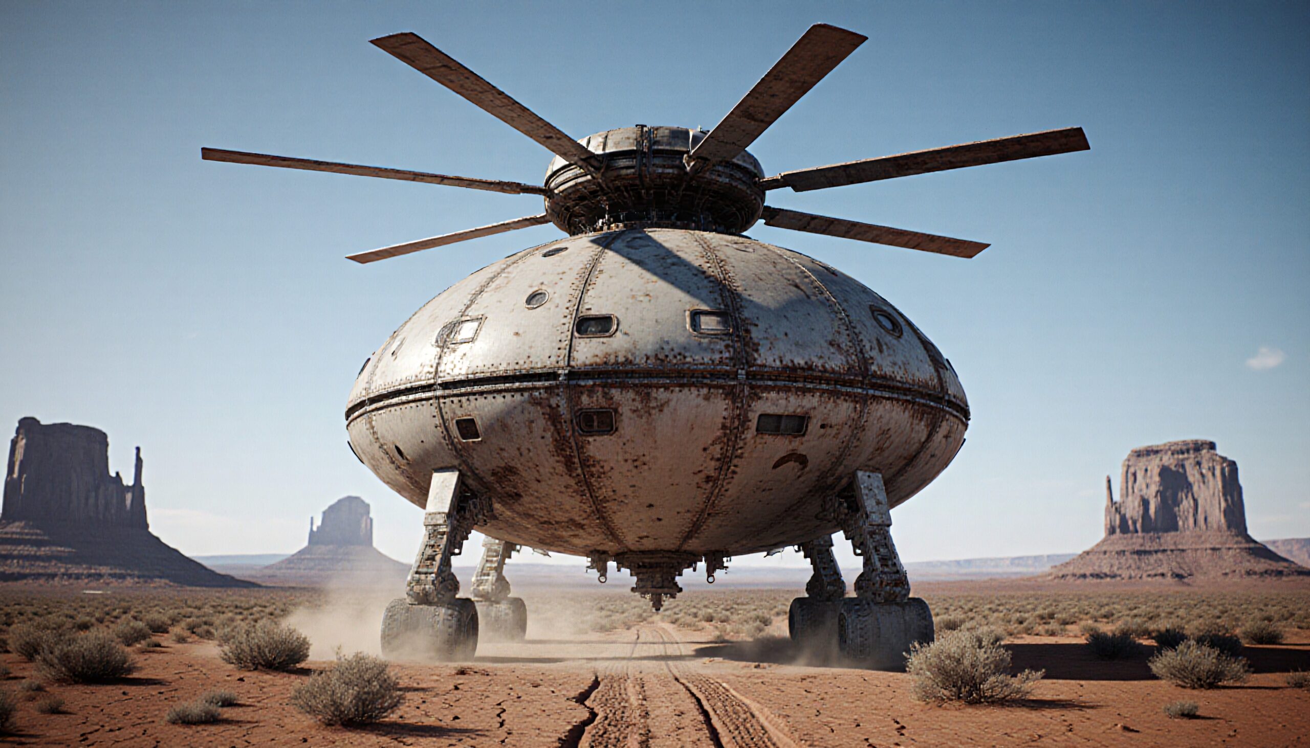 Futuristic Desert Landing Craft