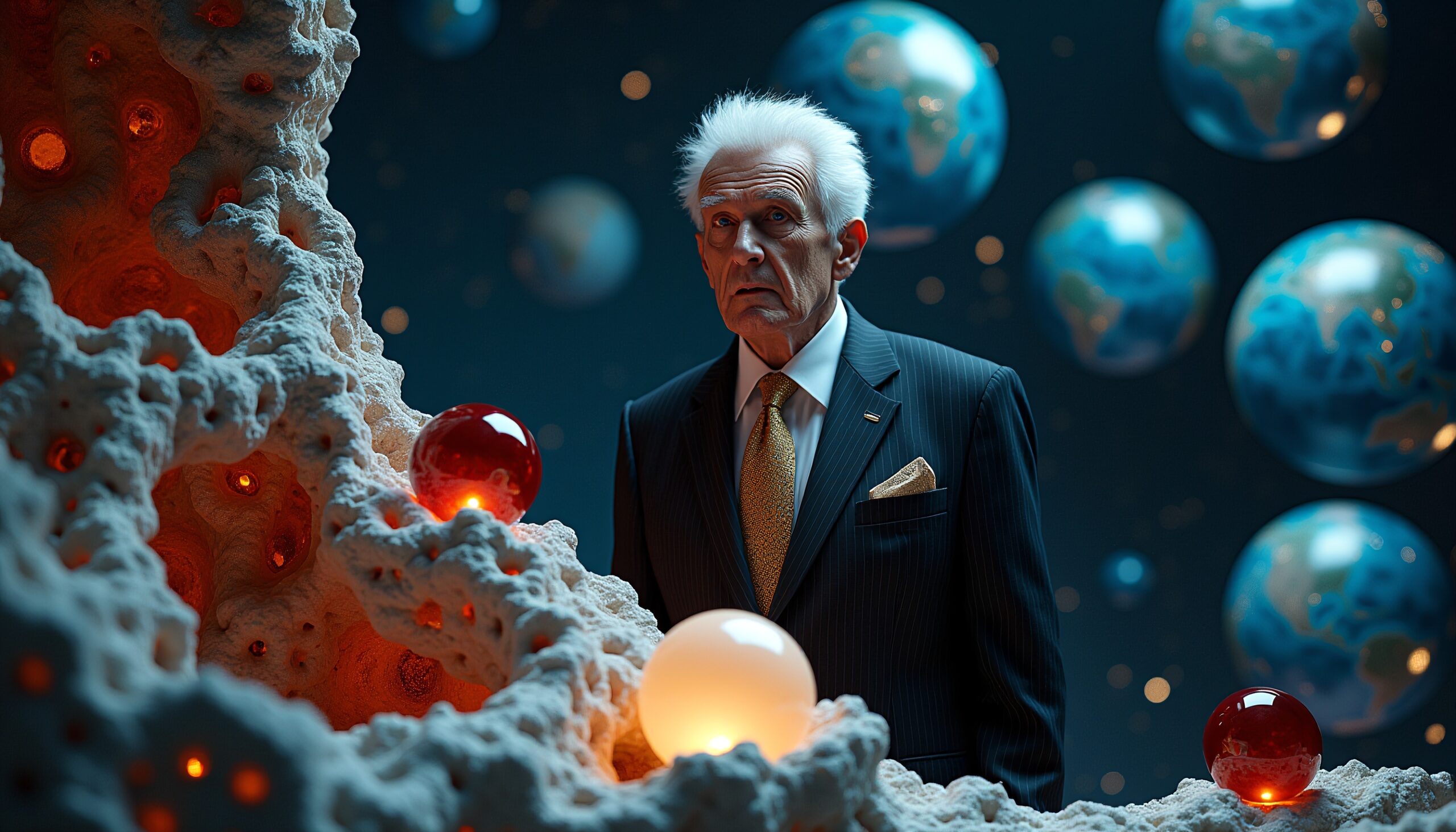 Surreal Cosmic Encounter with Elder