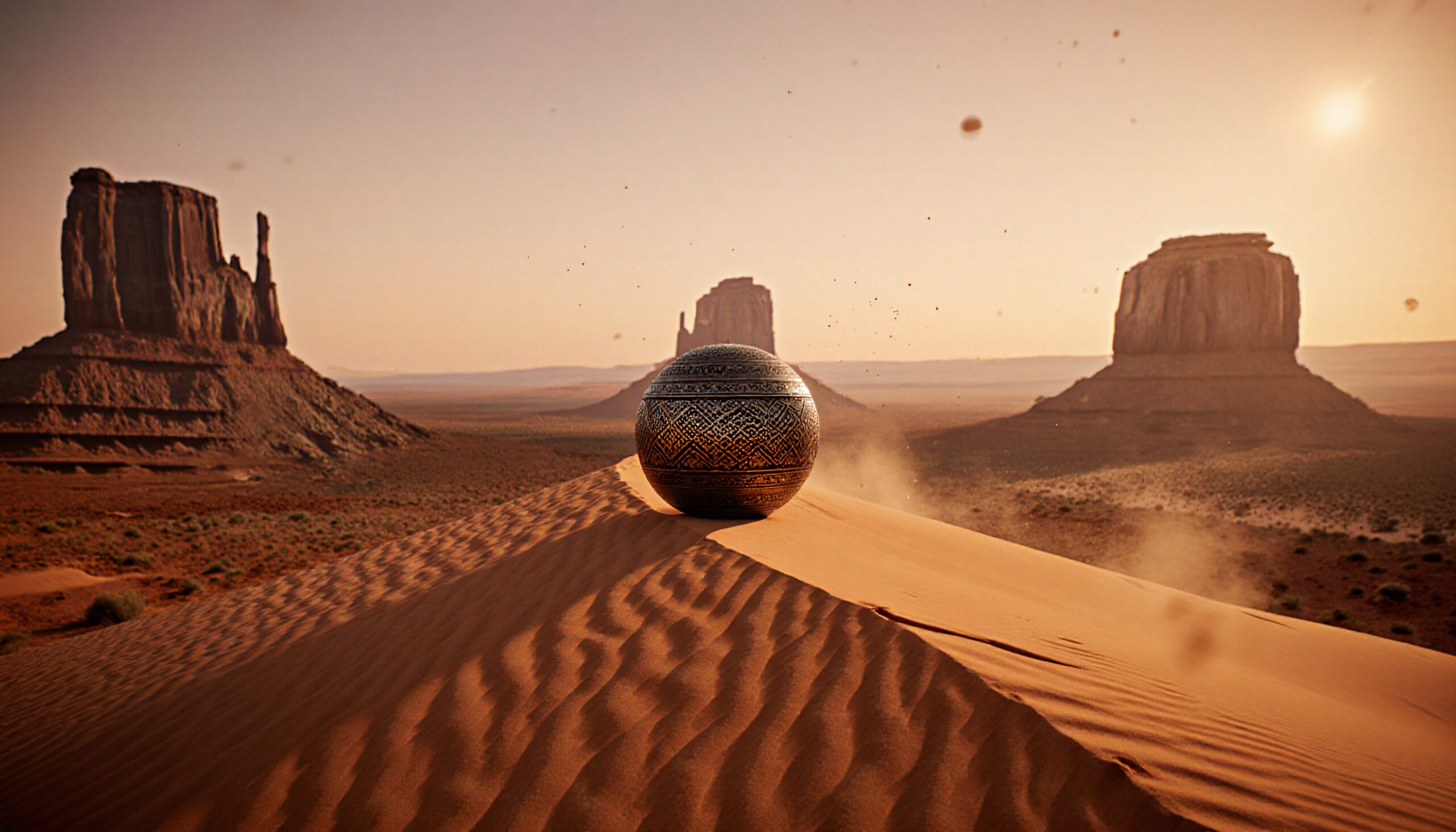 Desert Sphere in Monument Valley