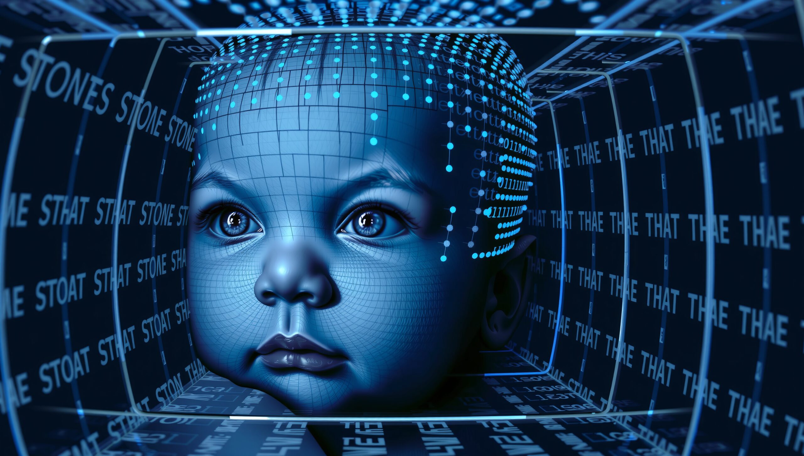 Futuristic Baby Digital Concept