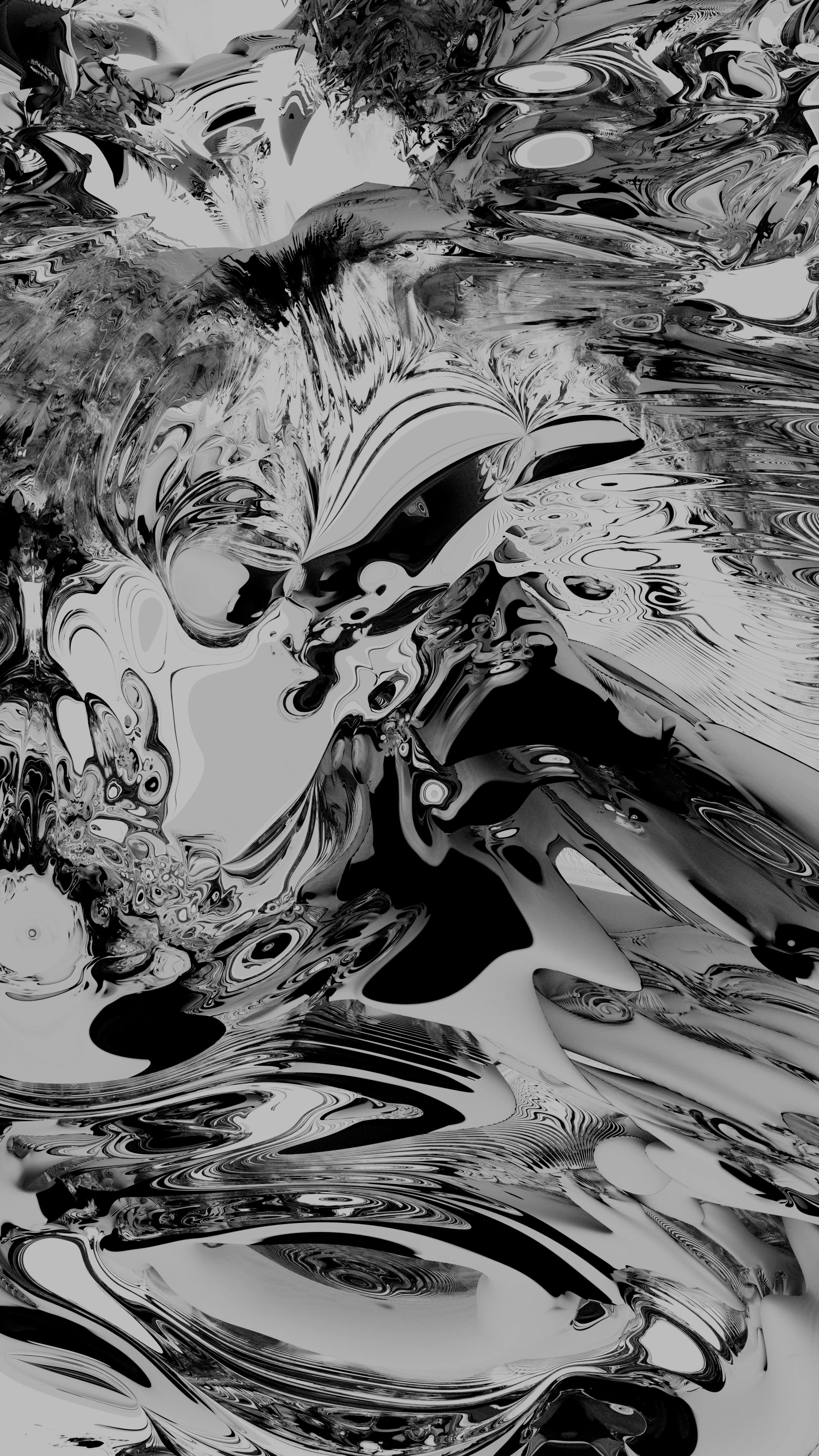 Abstract Liquid Flow 4K Vertical Video