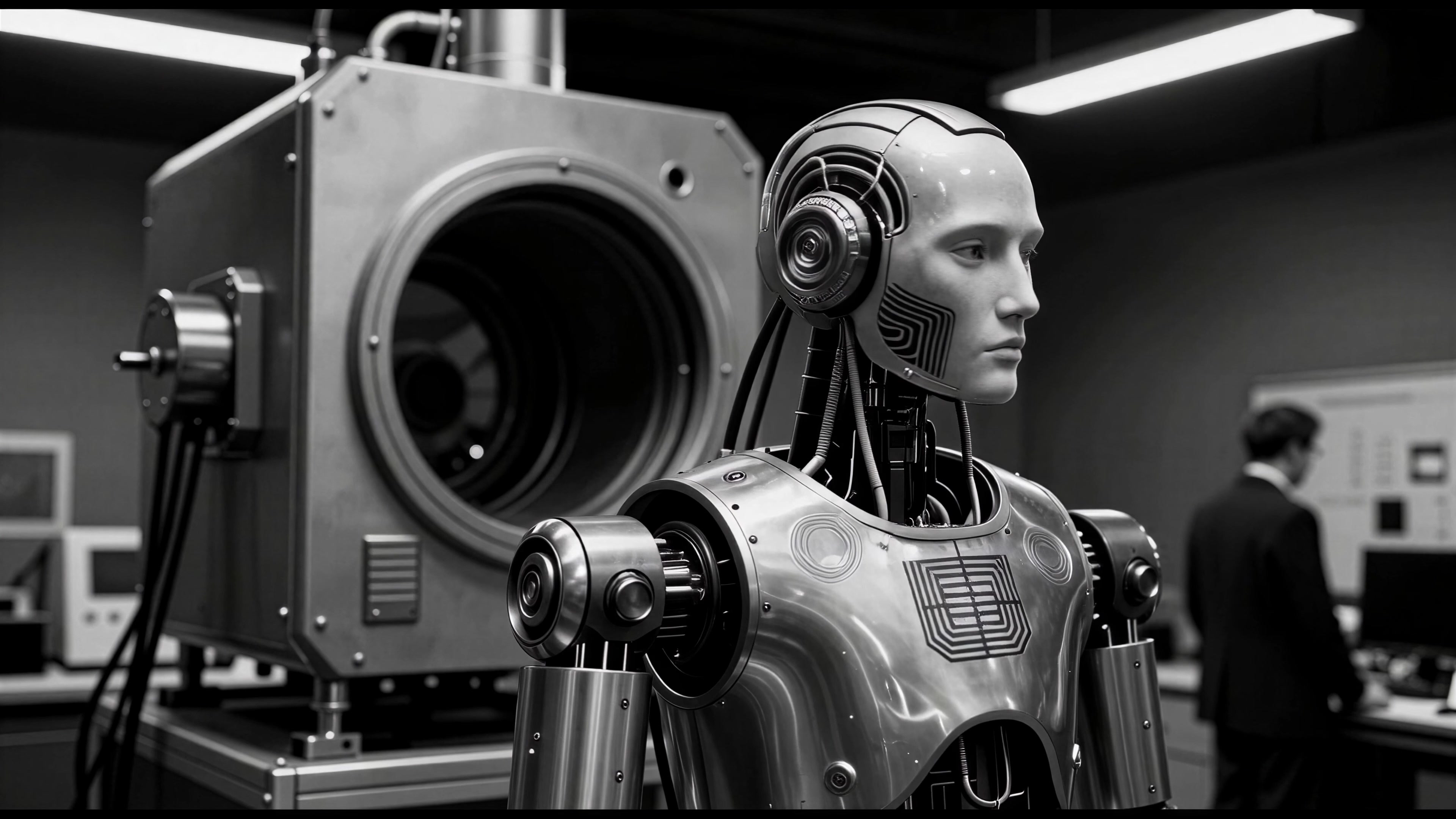 Cybernetic Vision in Monochrome 4K Video