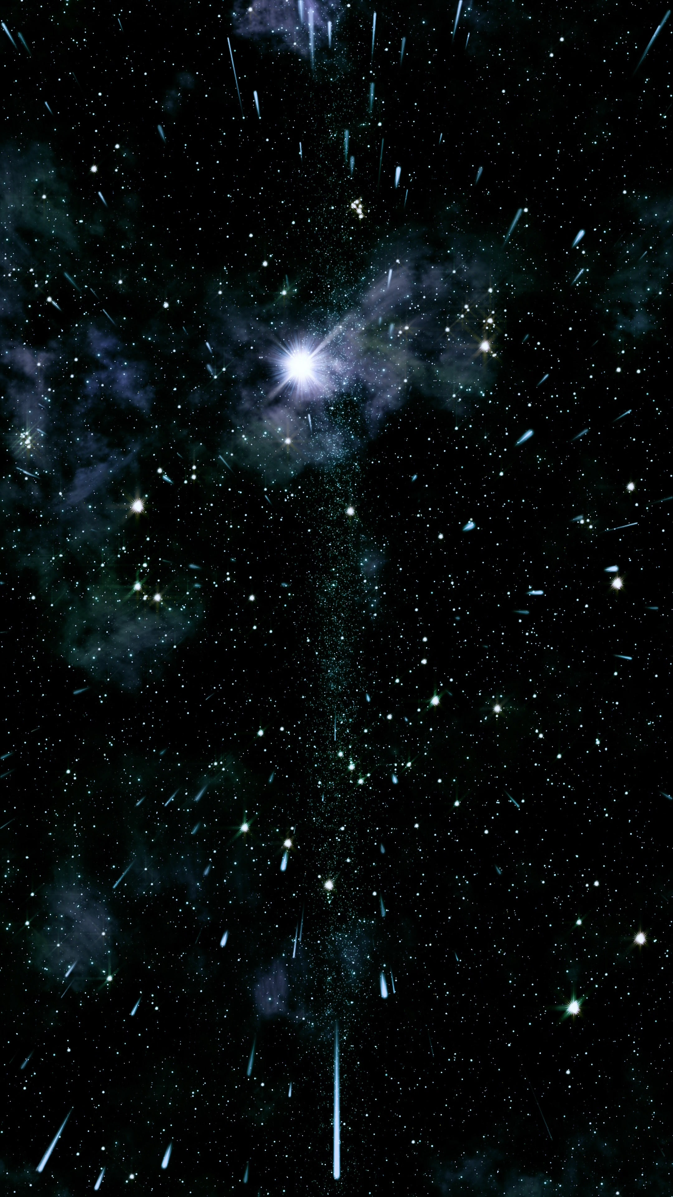Dynamic Celestial Night Sky Vertical Video