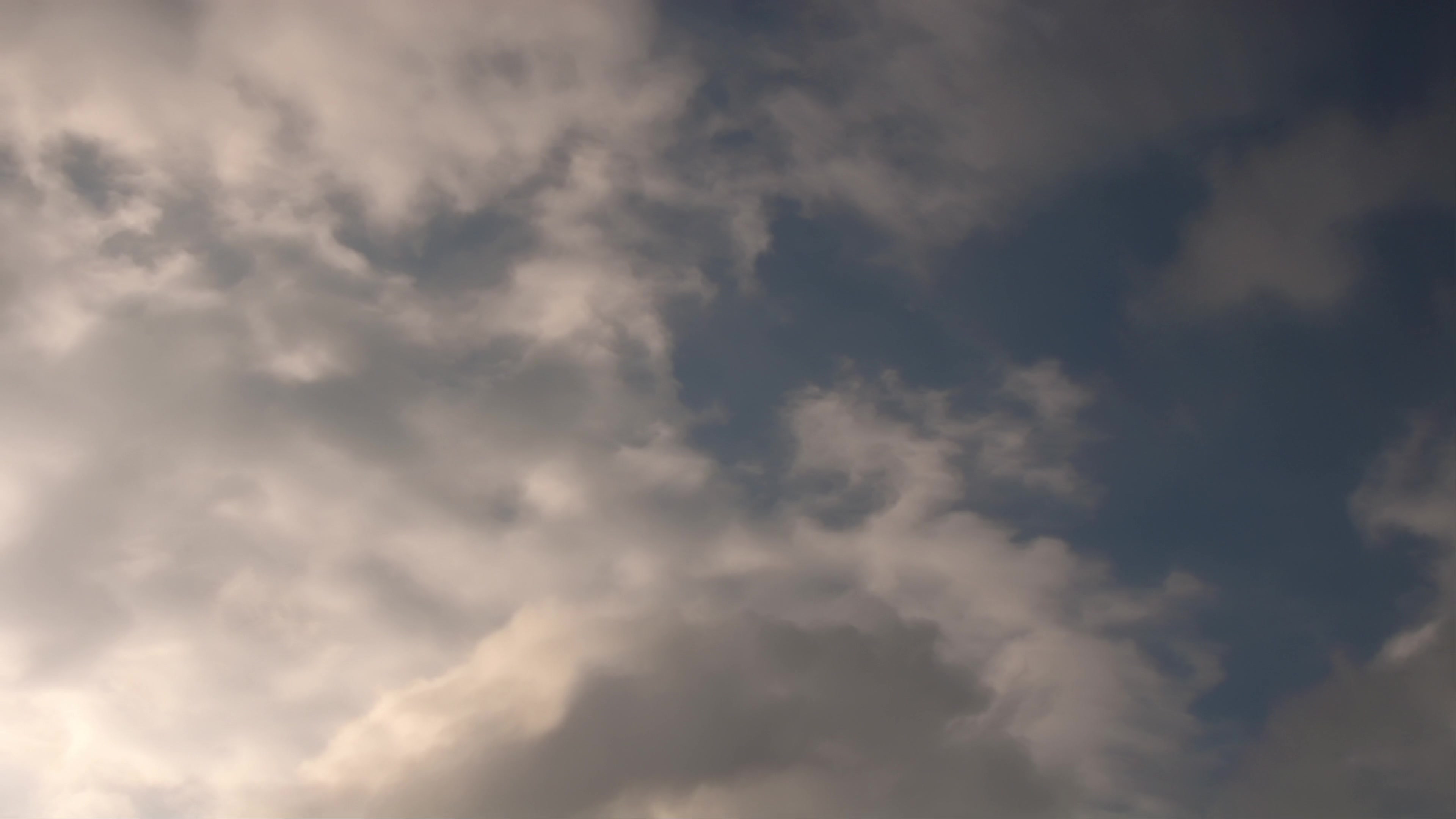 Calm Sky with Fluffy Time-Lapse Clouds 4K Video