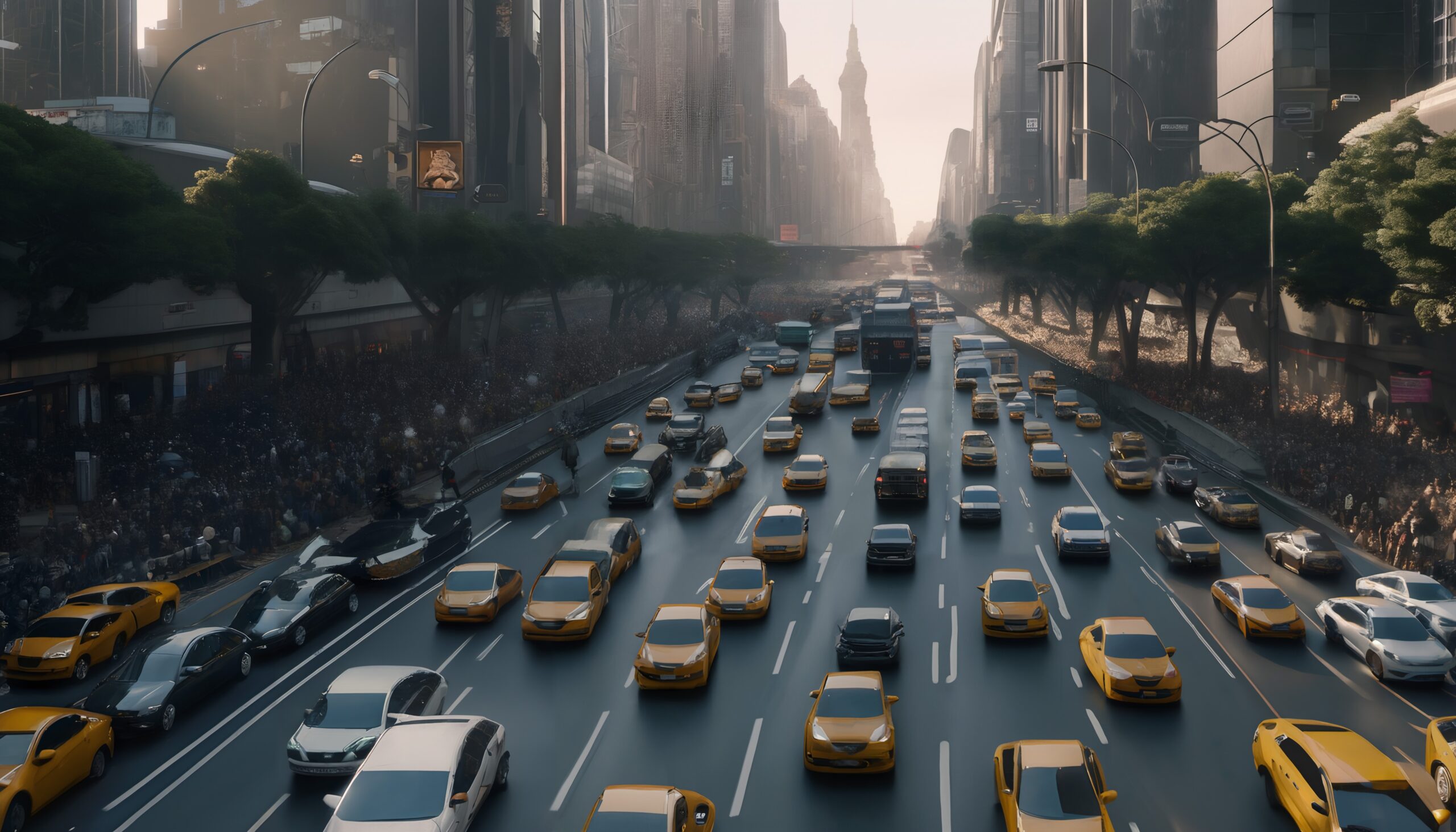 Urban Life City Street Traffic