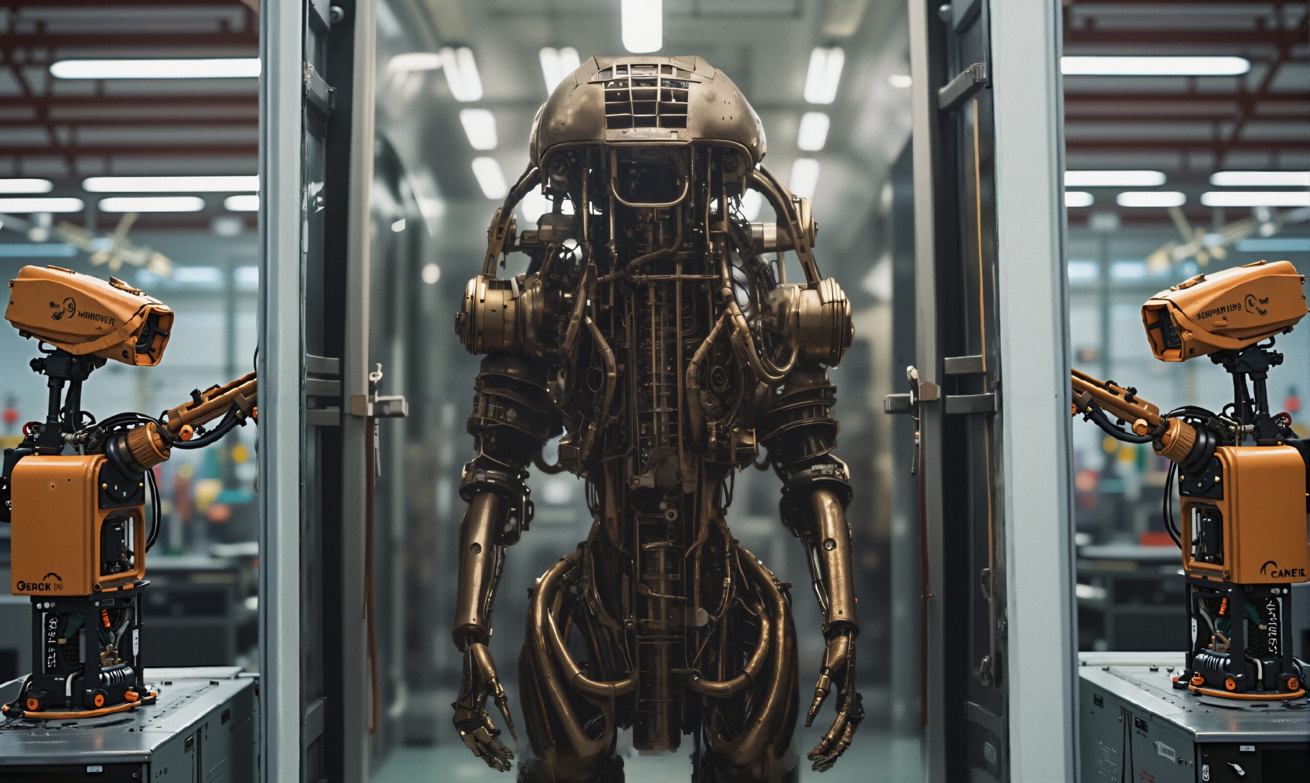 Futuristic Humanoid Robot Showcase