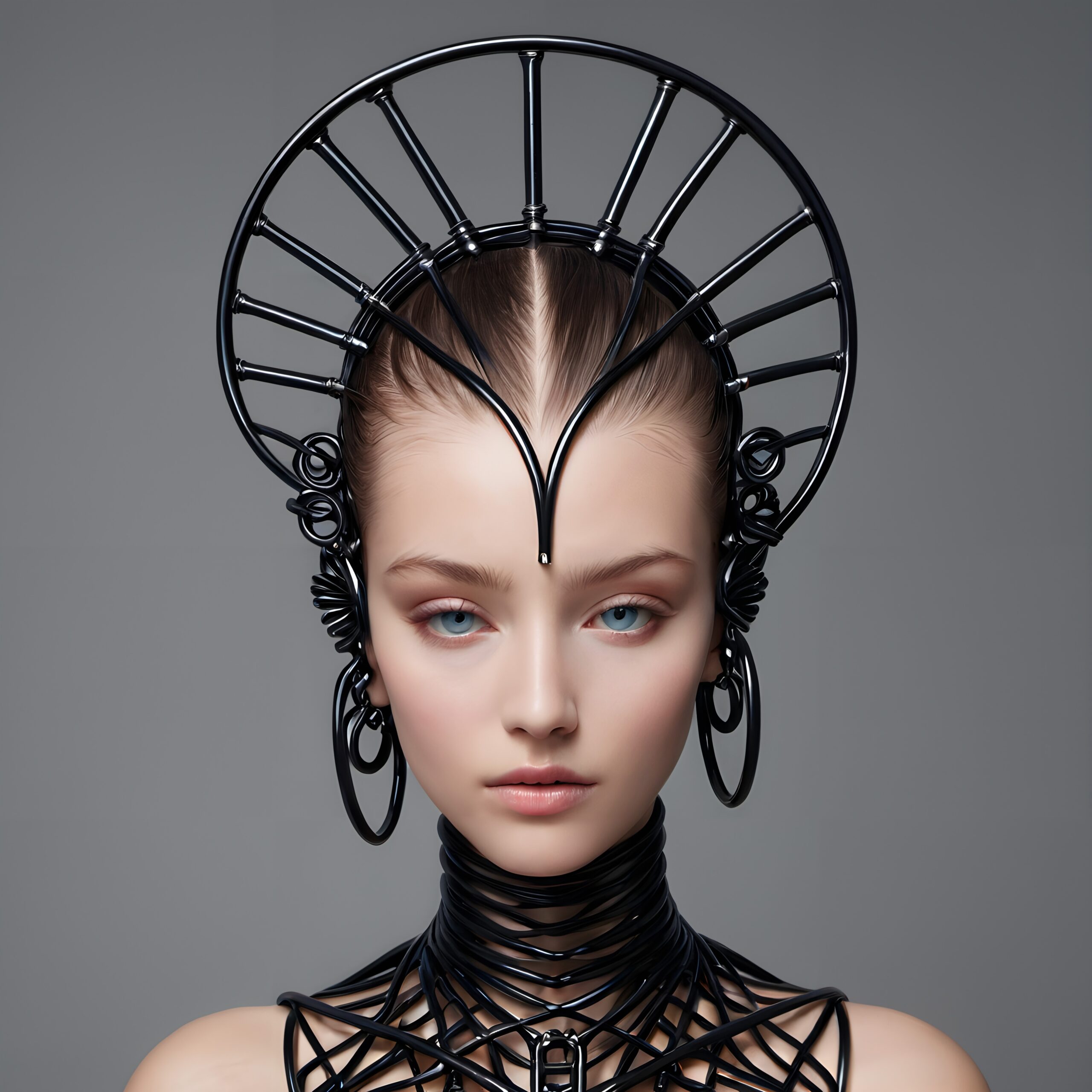 Futuristic Avant-Garde Fashion Portrait