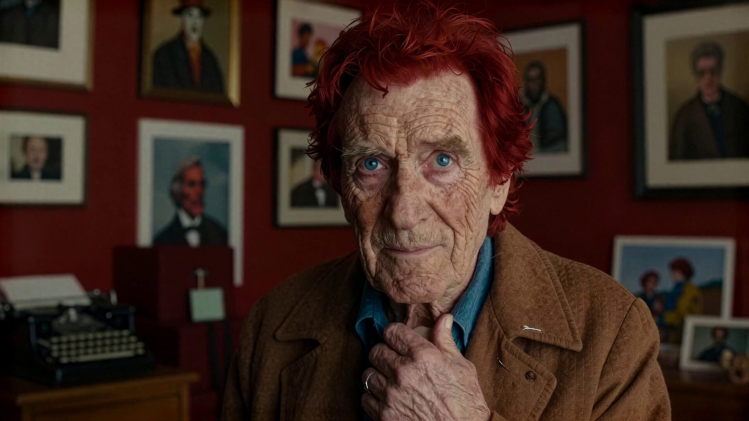 Red-Haired Elder Laughing At Life 4K Video