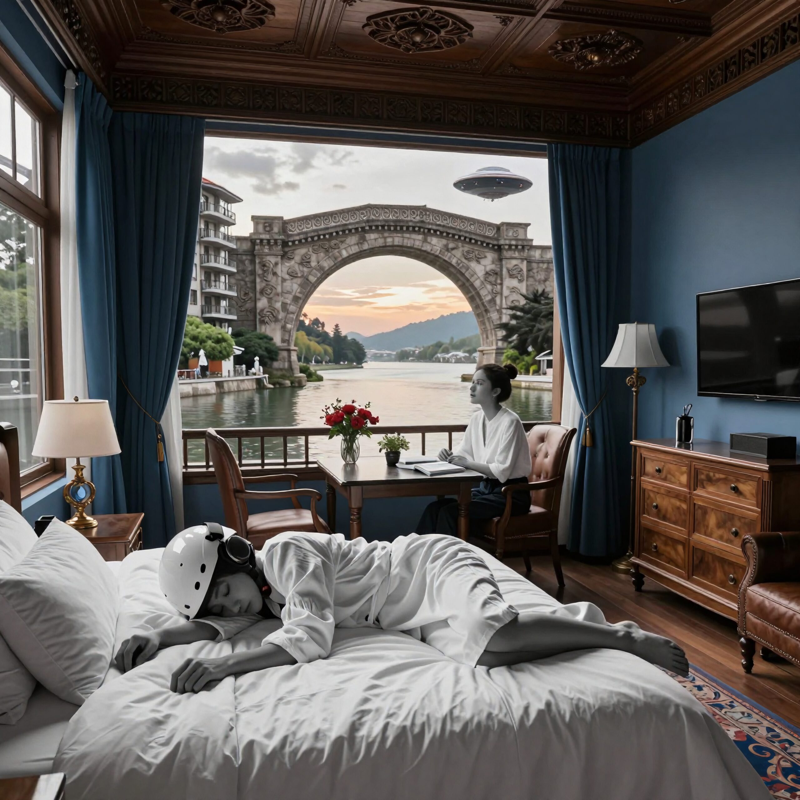 Mysterious Scene from Hotel Room