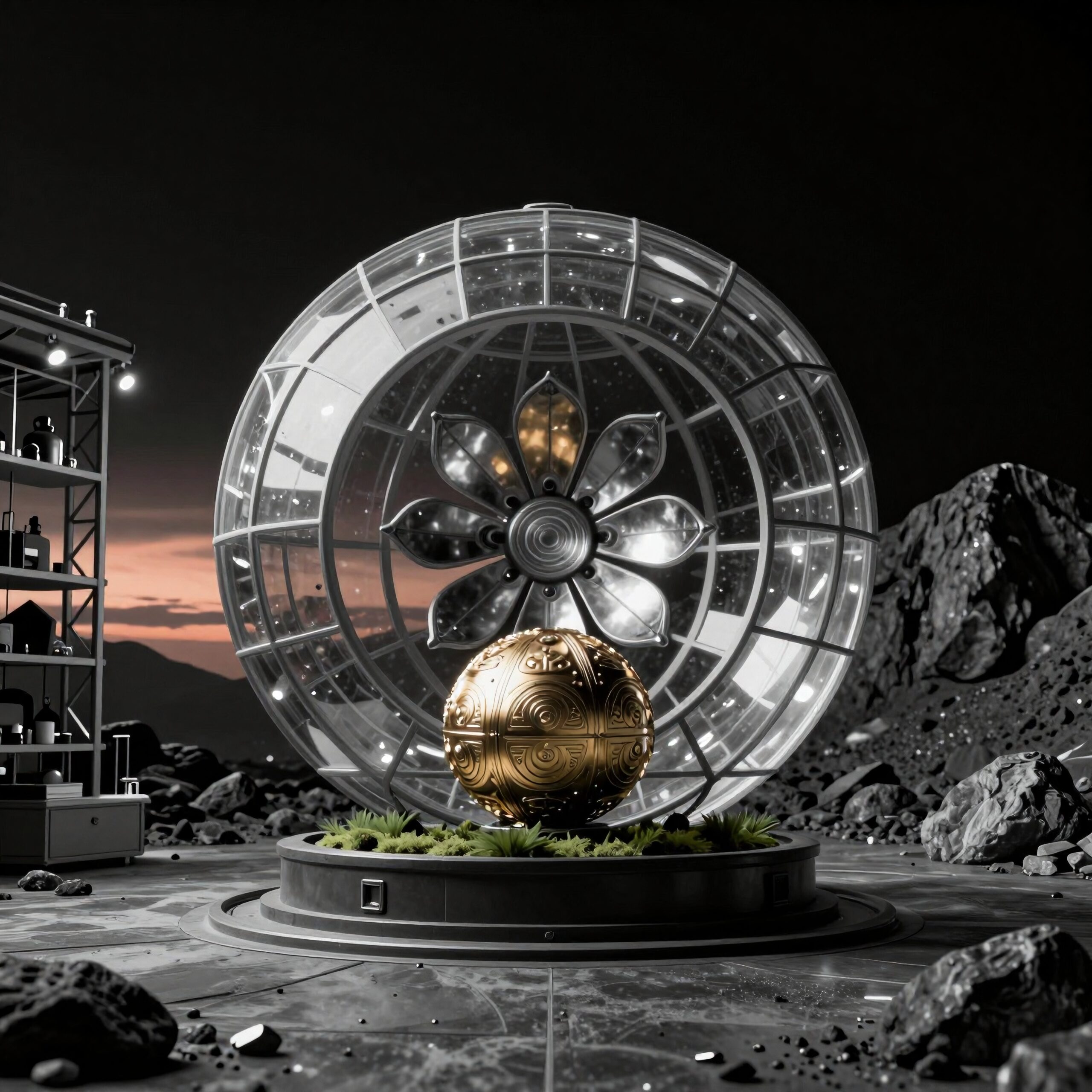 Futuristic Extraterrestrial Research Facility