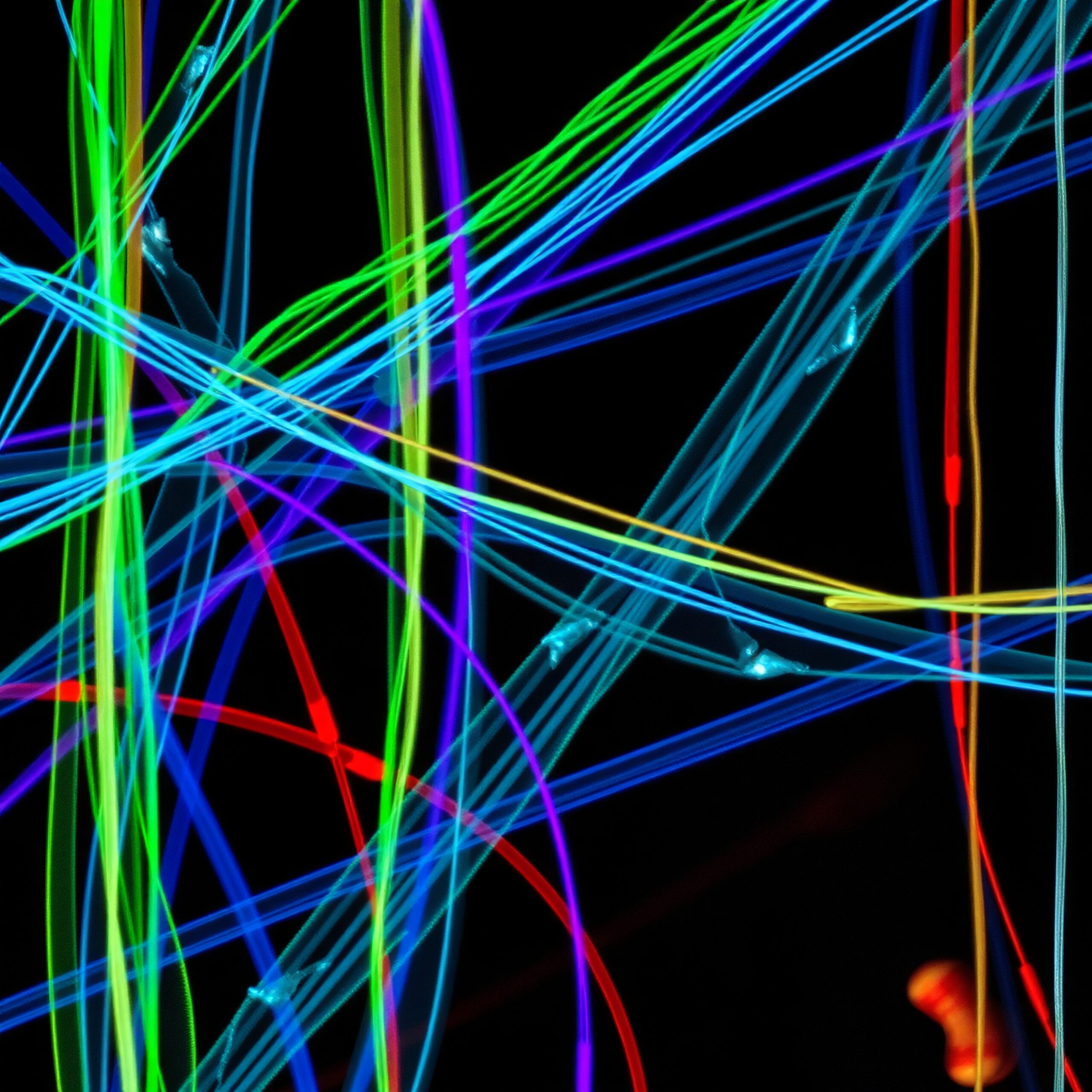 Vibrant Intersecting Light Trails