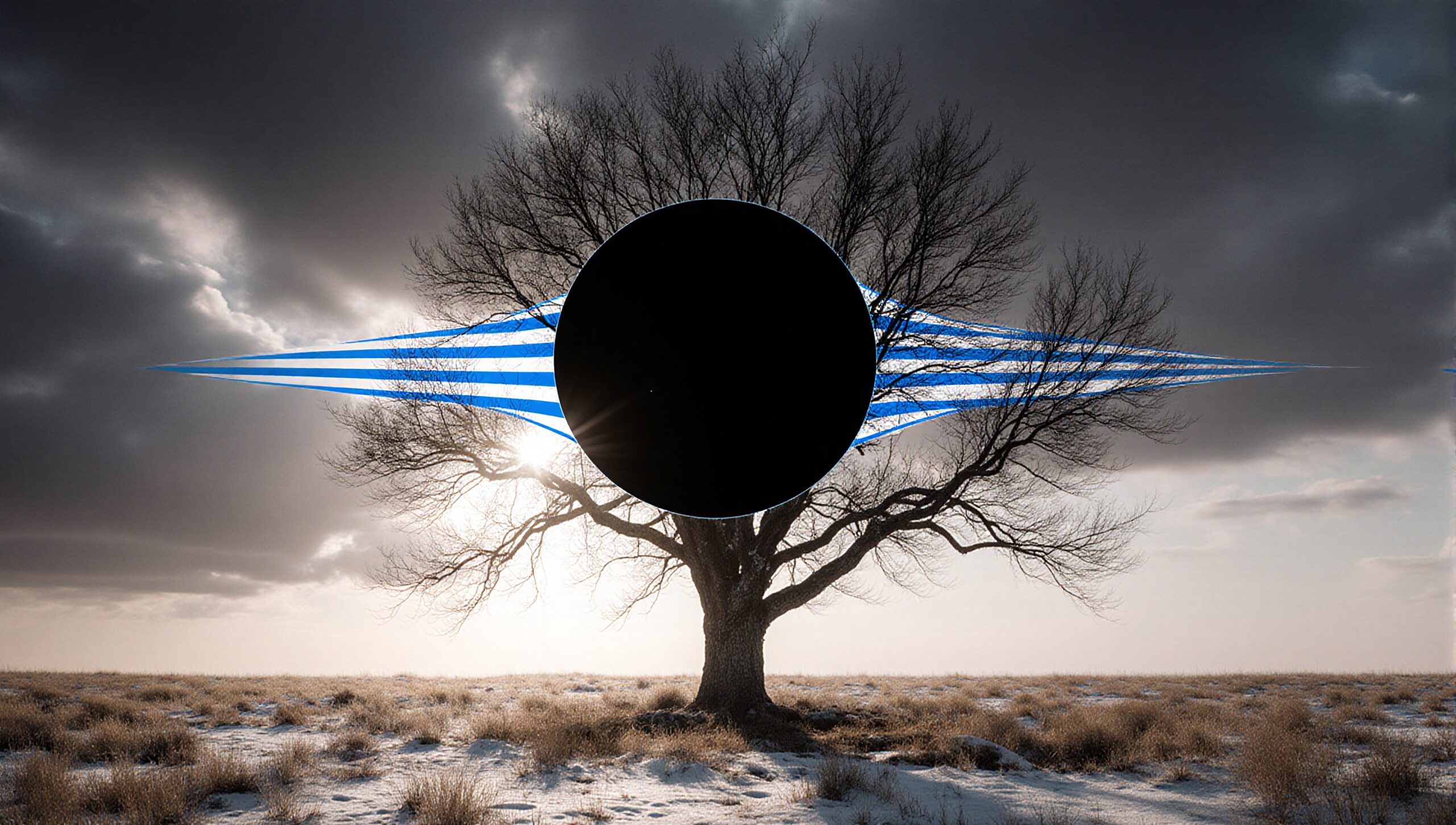 Surreal Tree with Geometric Elements