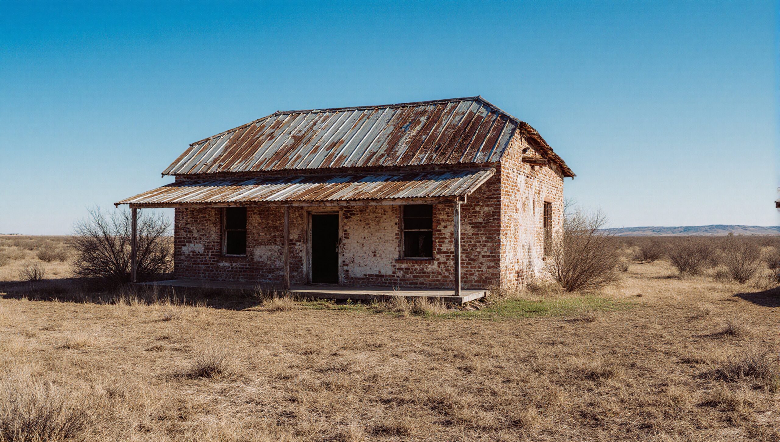 Lonely House in Deserted Field