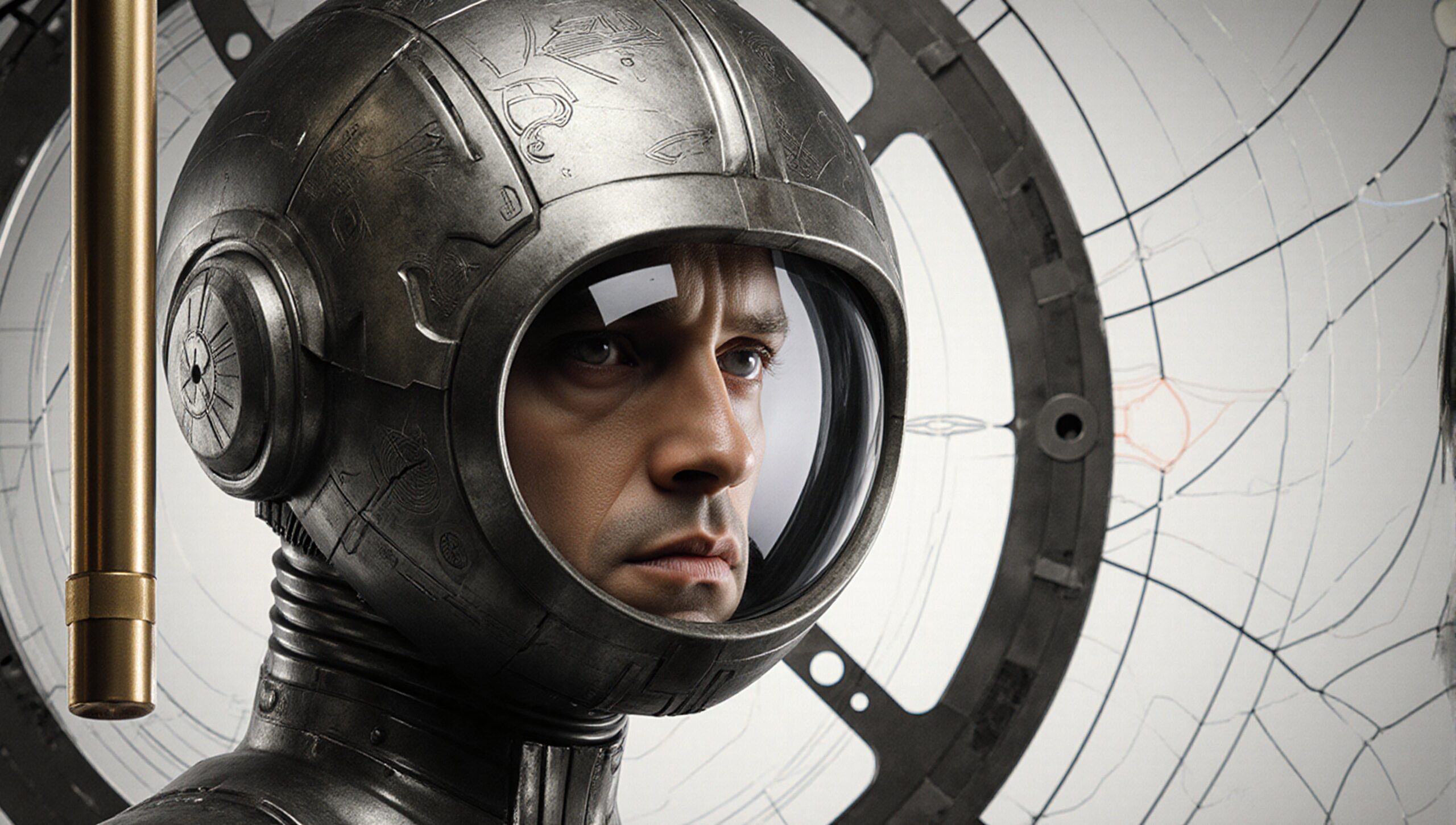 Futuristic Astronaut Exploration Portrait