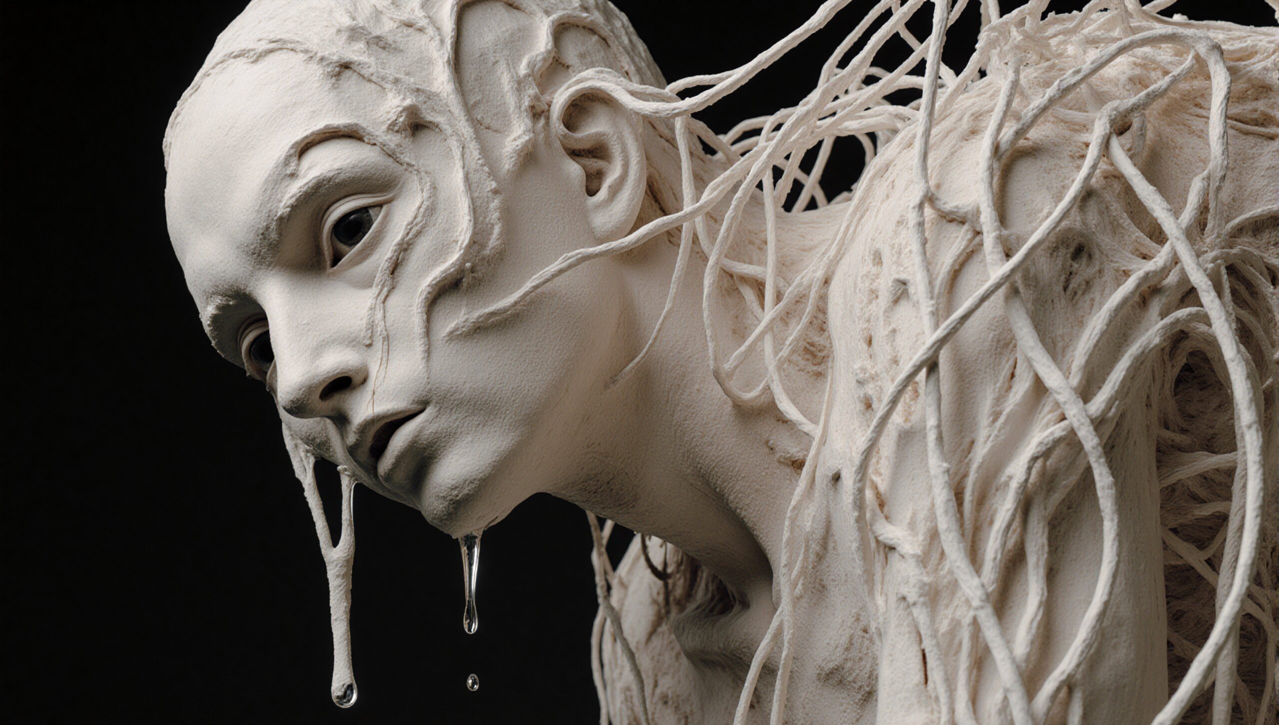 Sculpture with Dripping Liquid