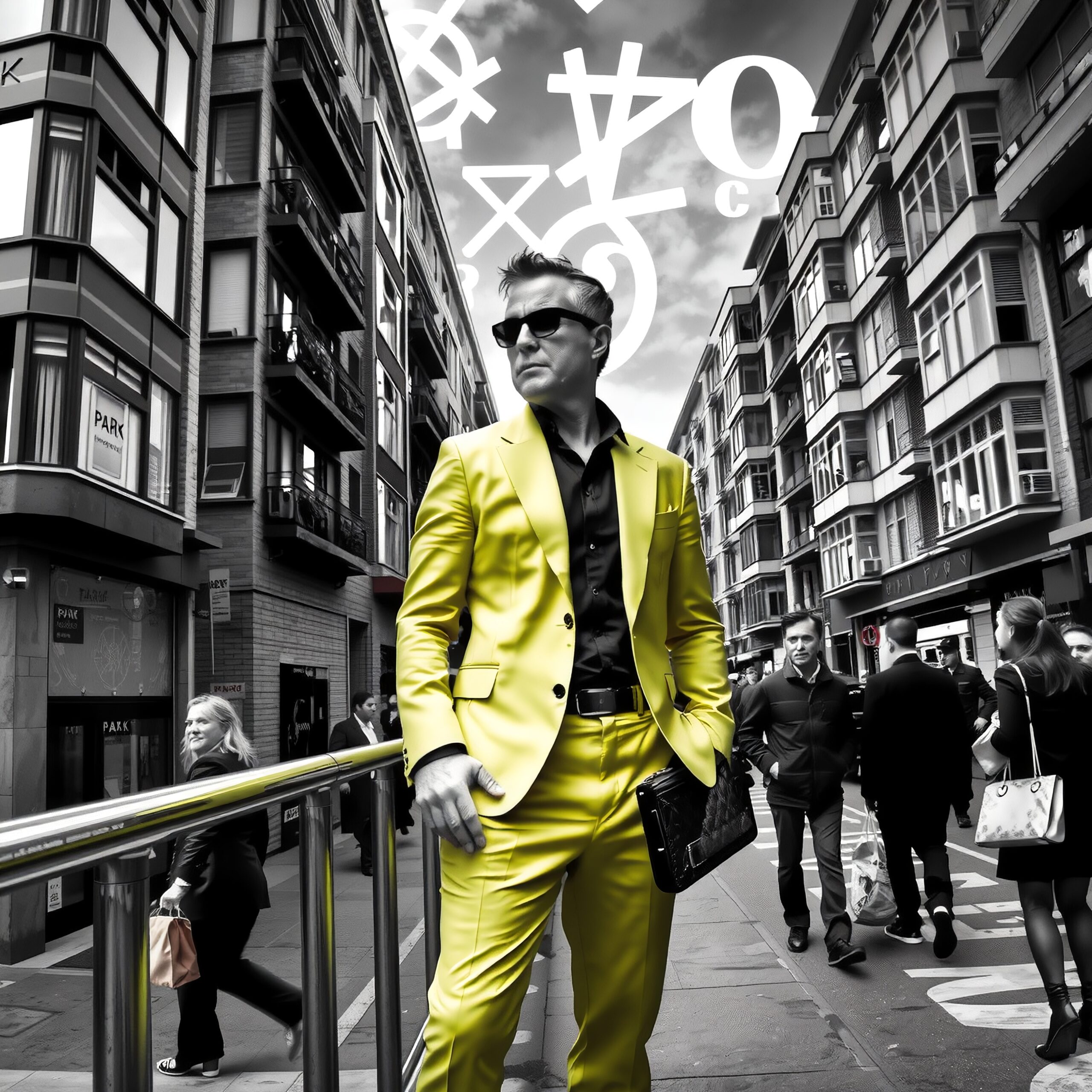 Man in Stylish Yellow Suit