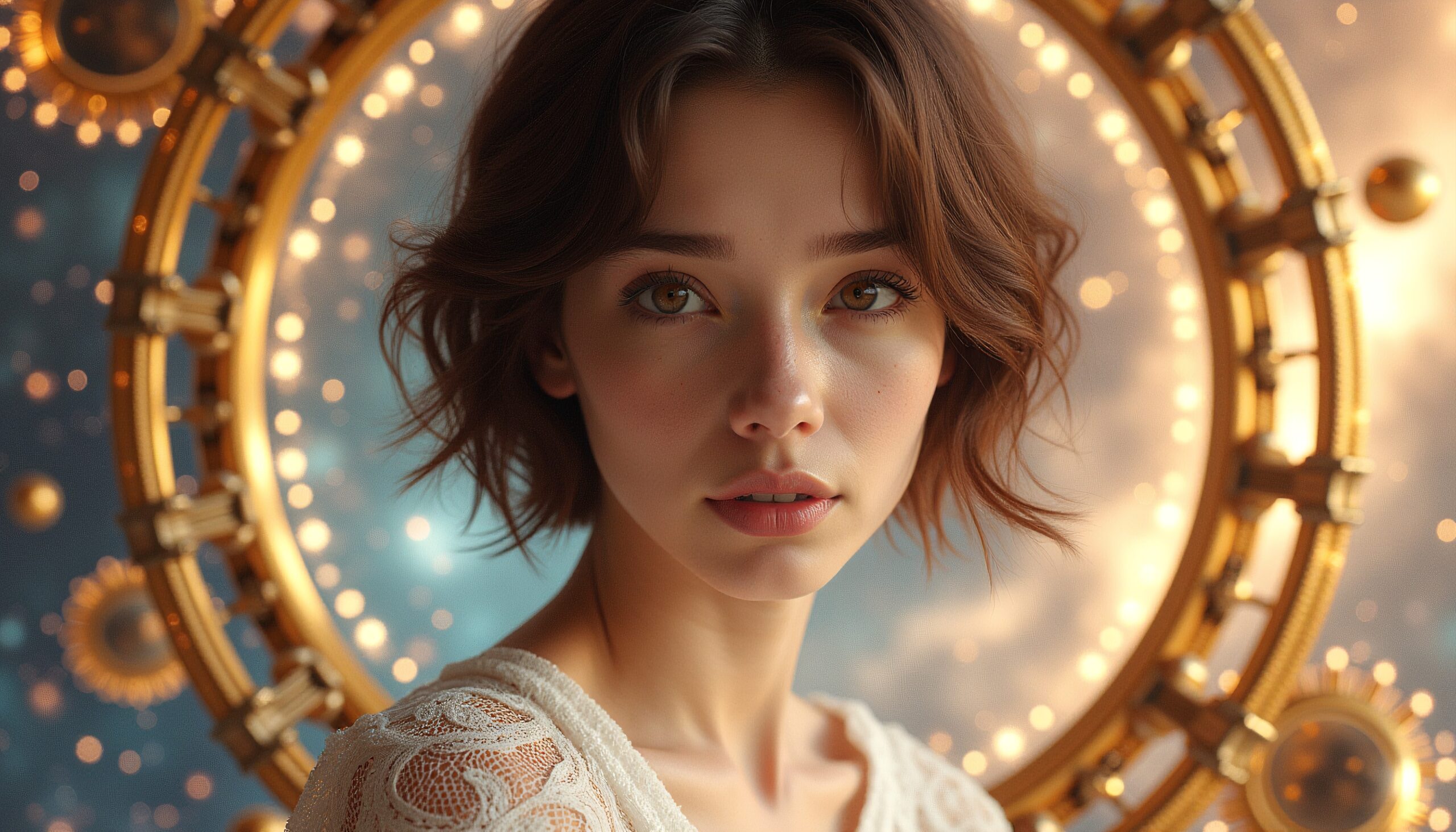 Ethereal Beauty in Cosmic Setting