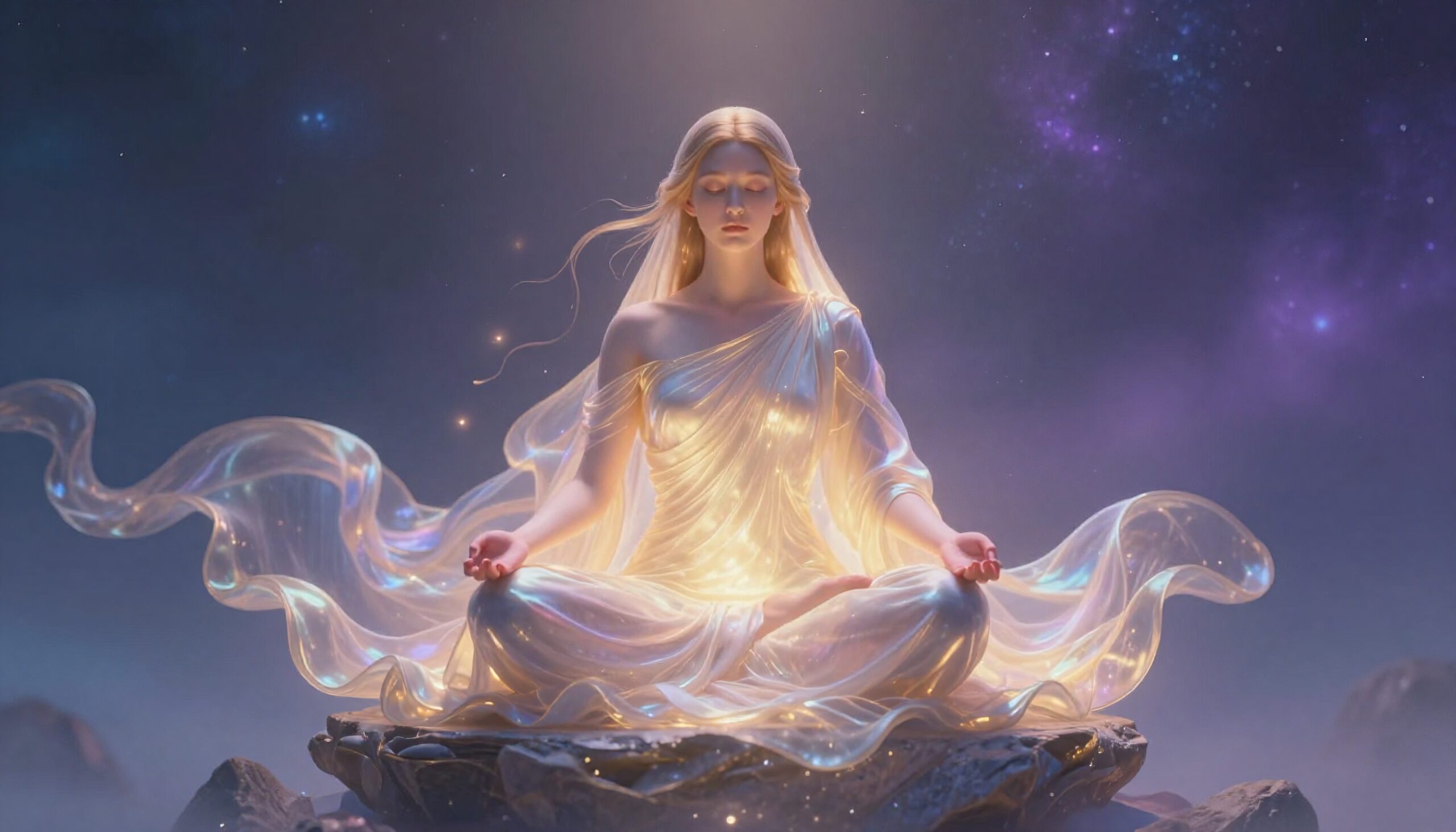 Celestial Serenity in Meditation