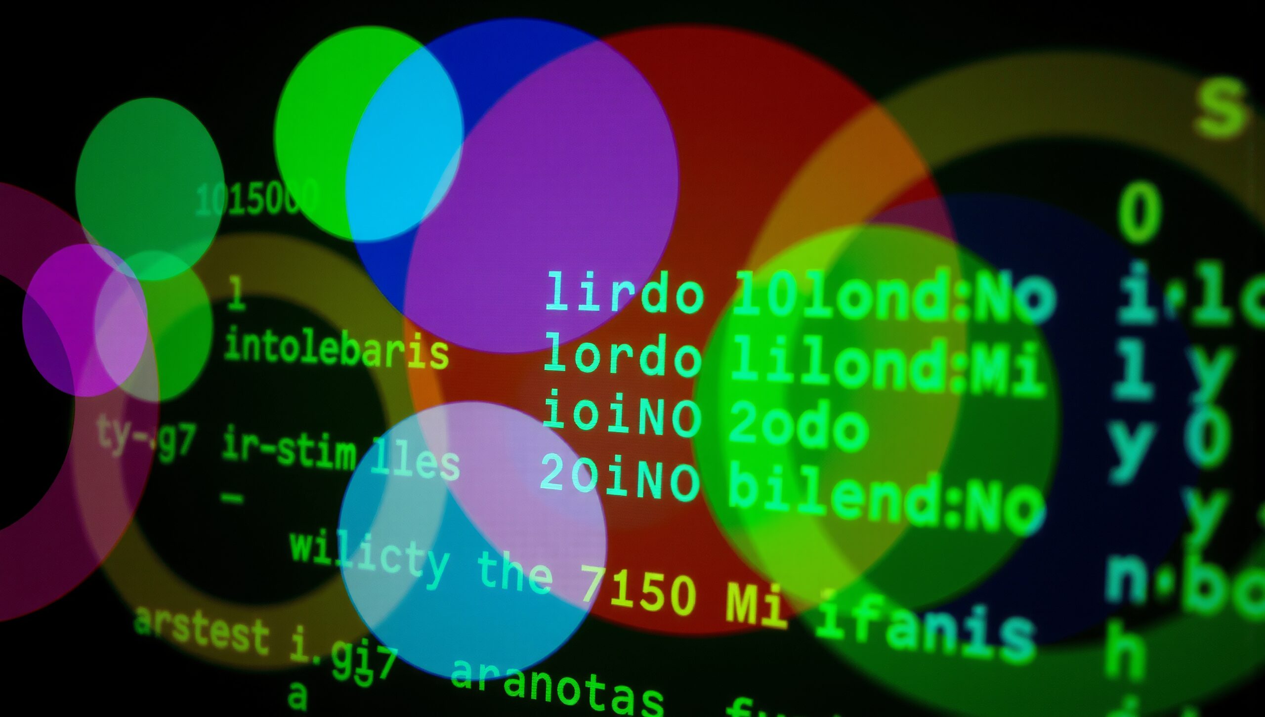 Colorful Code with Abstract Circles