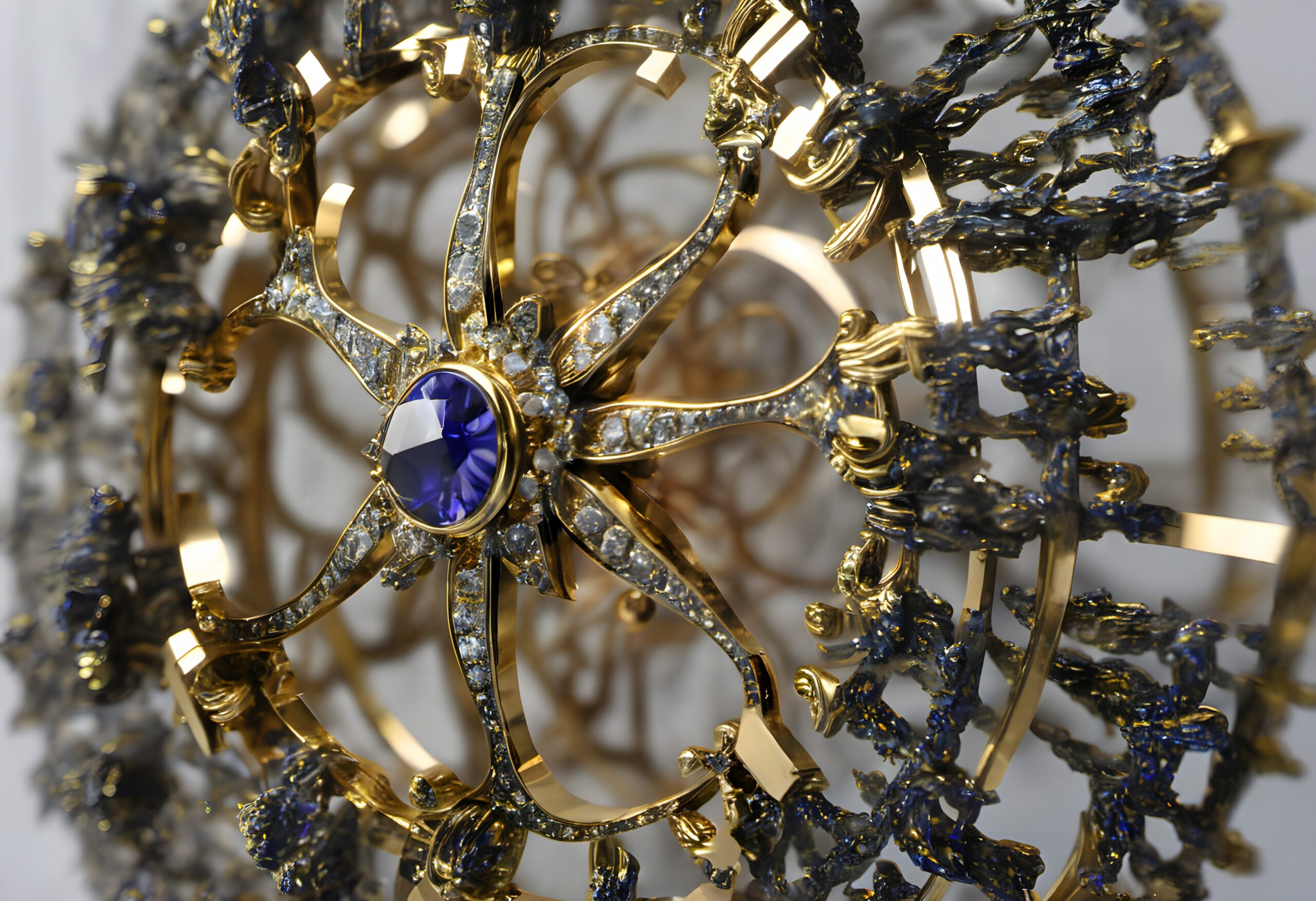 Intricate Sapphire Jewelry Design