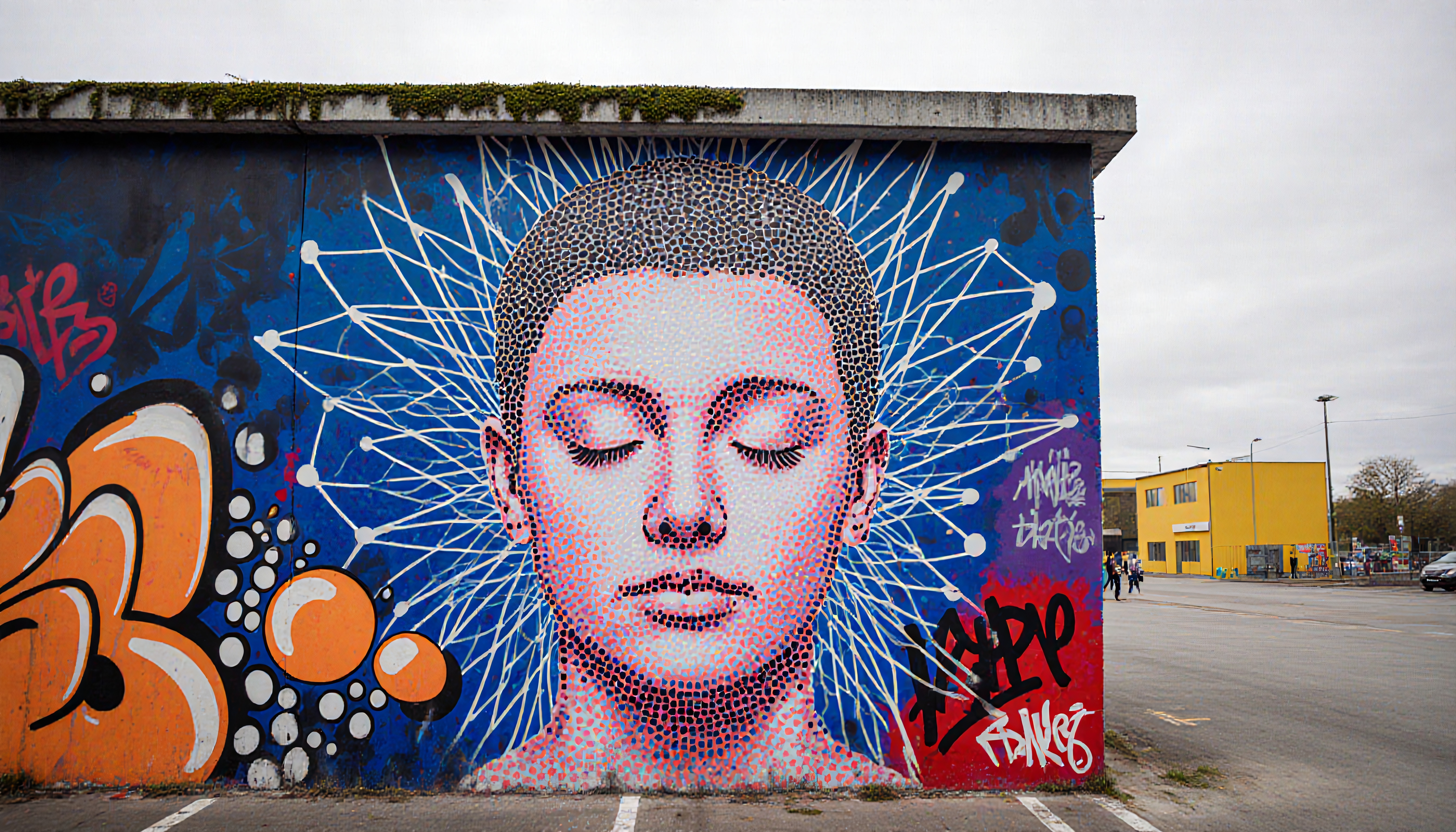 Vivid Urban Mural of Serenity