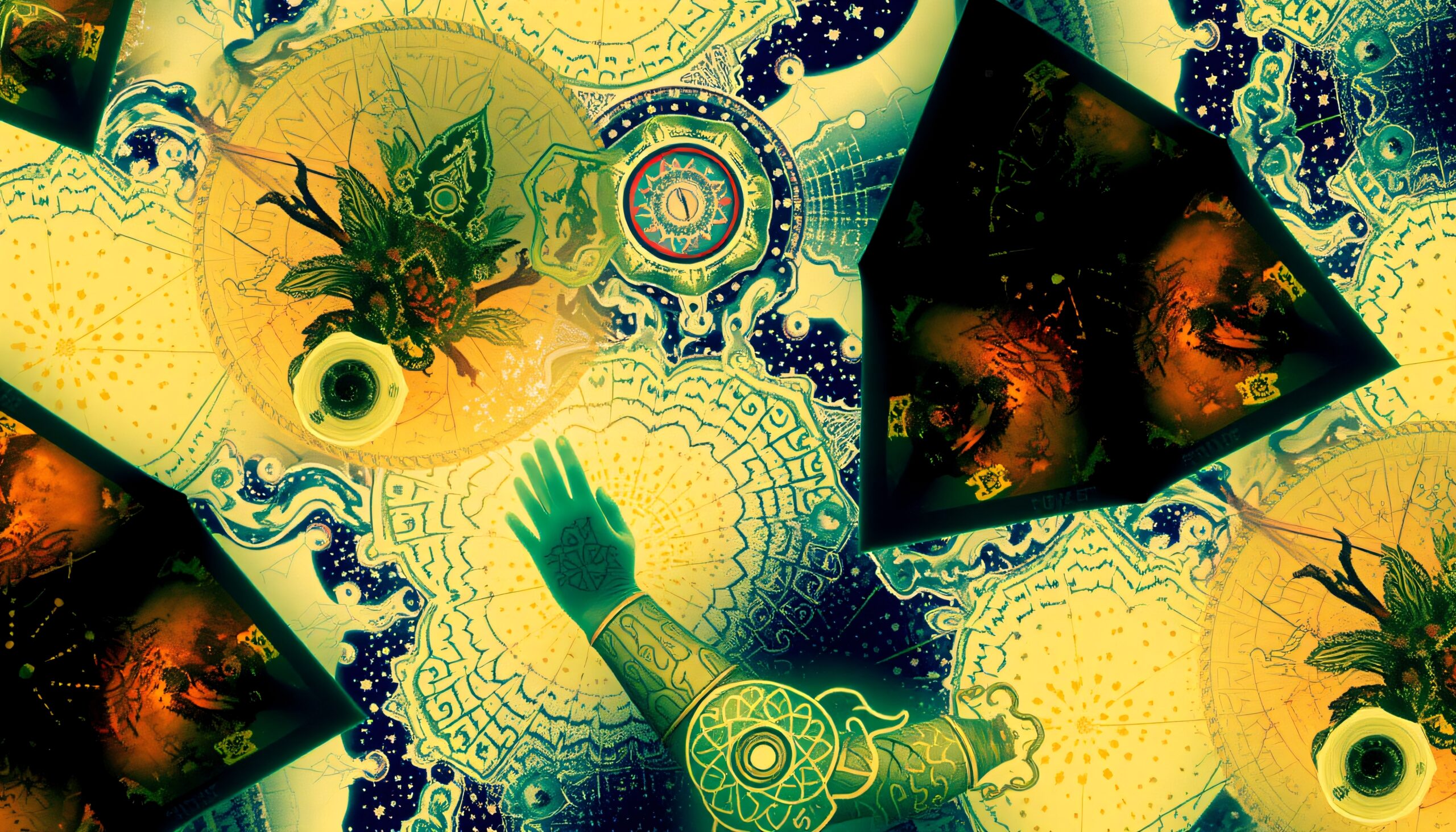 Cosmic Geometric Dreamscape Exploration