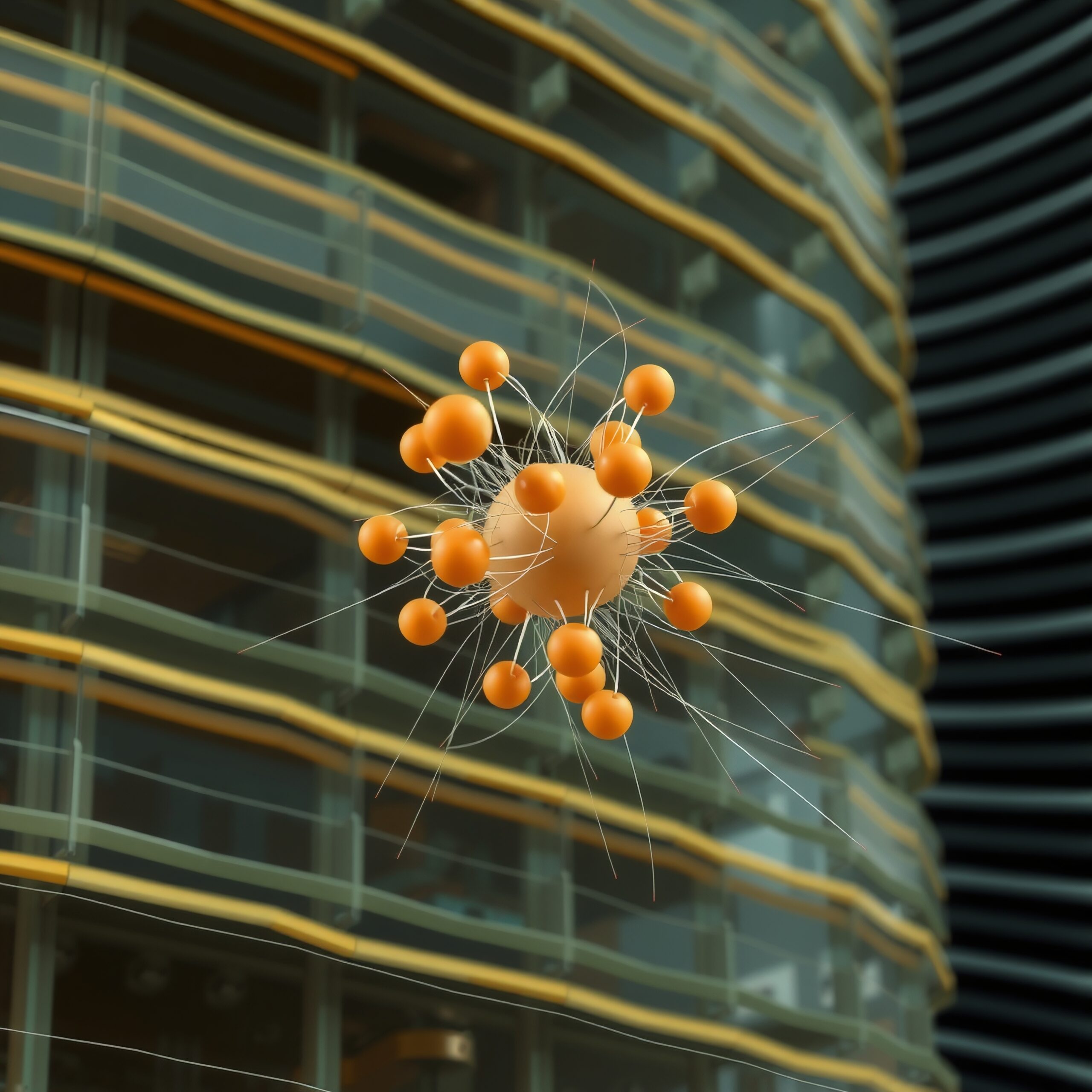 Floating Urban Molecular Sculpture